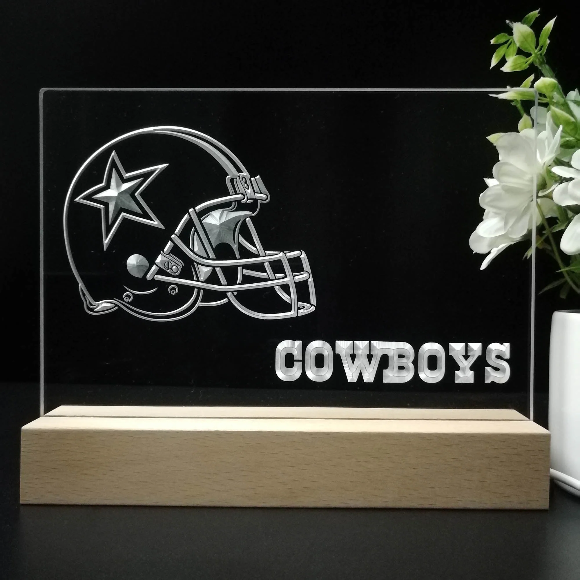 Dallas Cowboys Neon Sign Pub Bar Lamp - Image 8