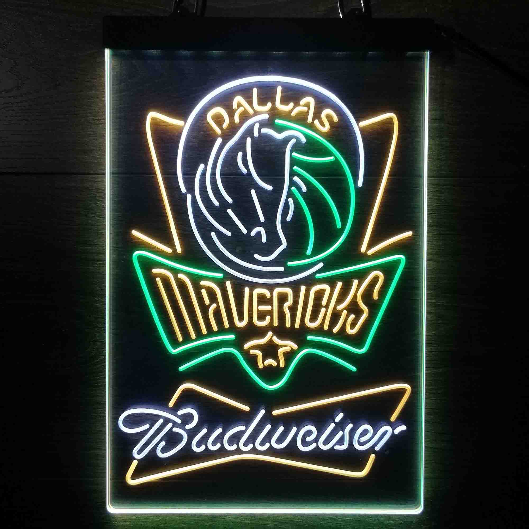 Dallas Mavericks Nba Budweiser Neon LED Sign 3 Colors - Image 11