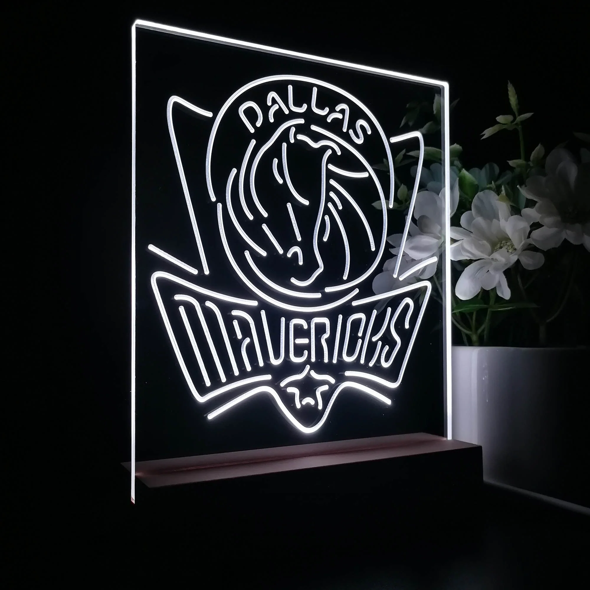 Dallas Mavericks Night Light Neon Pub Bar Lamp - Image 7