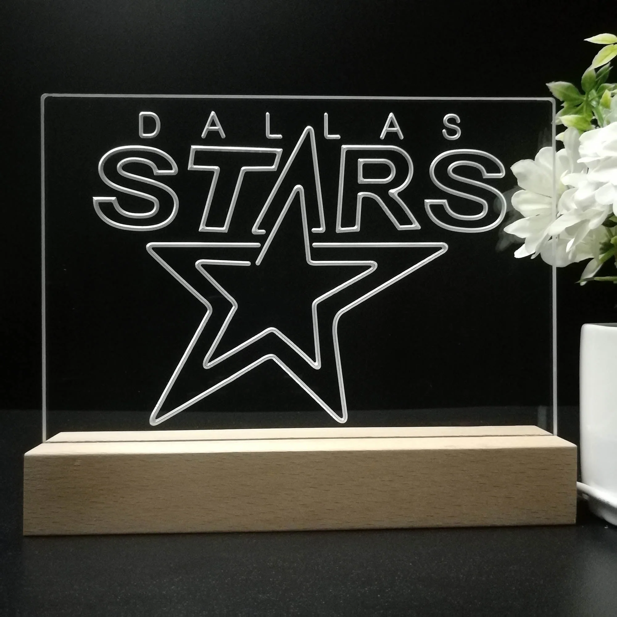 Dallas Stars Night Light Pub Bar Lamp - Image 8