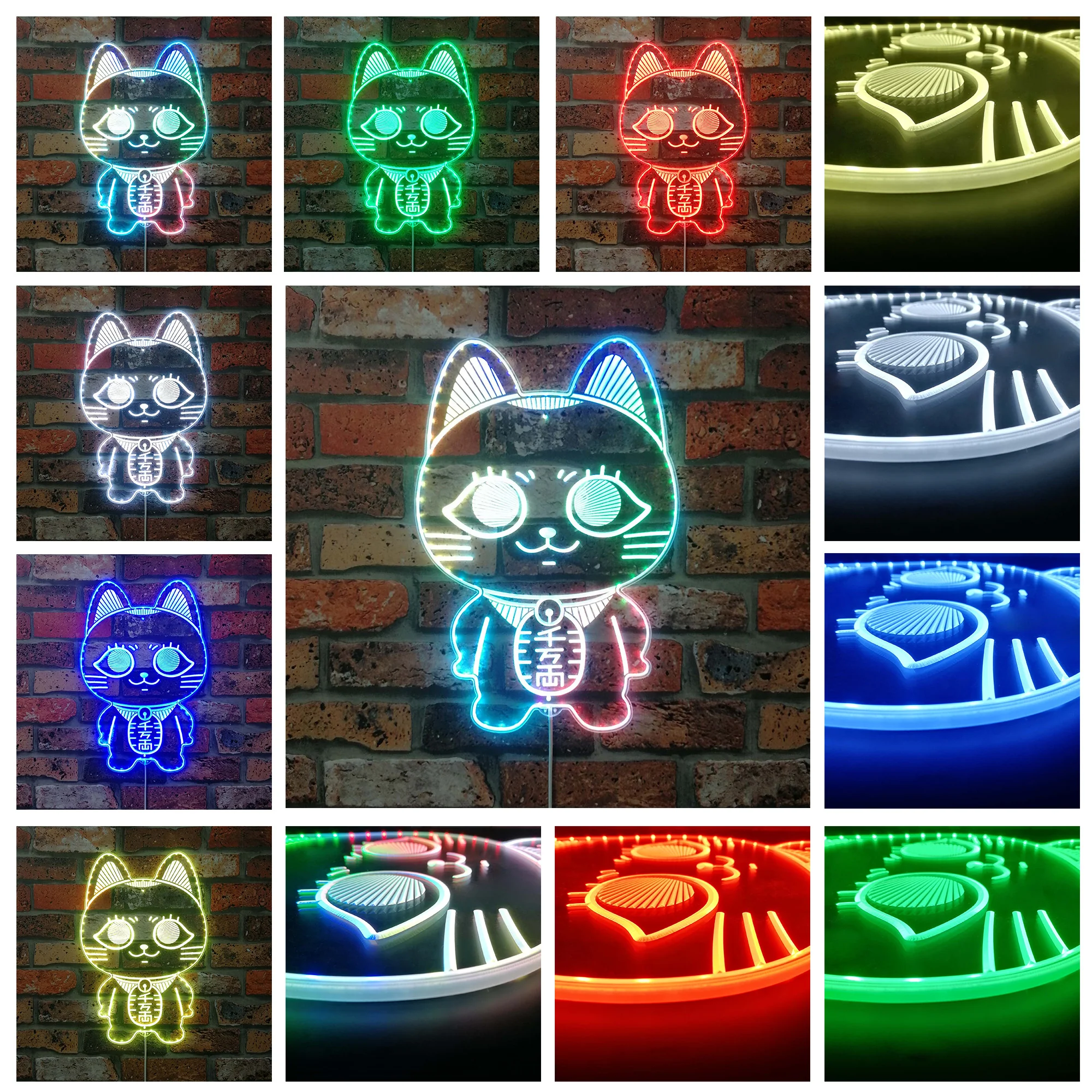 Dandadan Turbo Granny Neon Neon LED Sign with Dynamic RGB Colors - Image 2