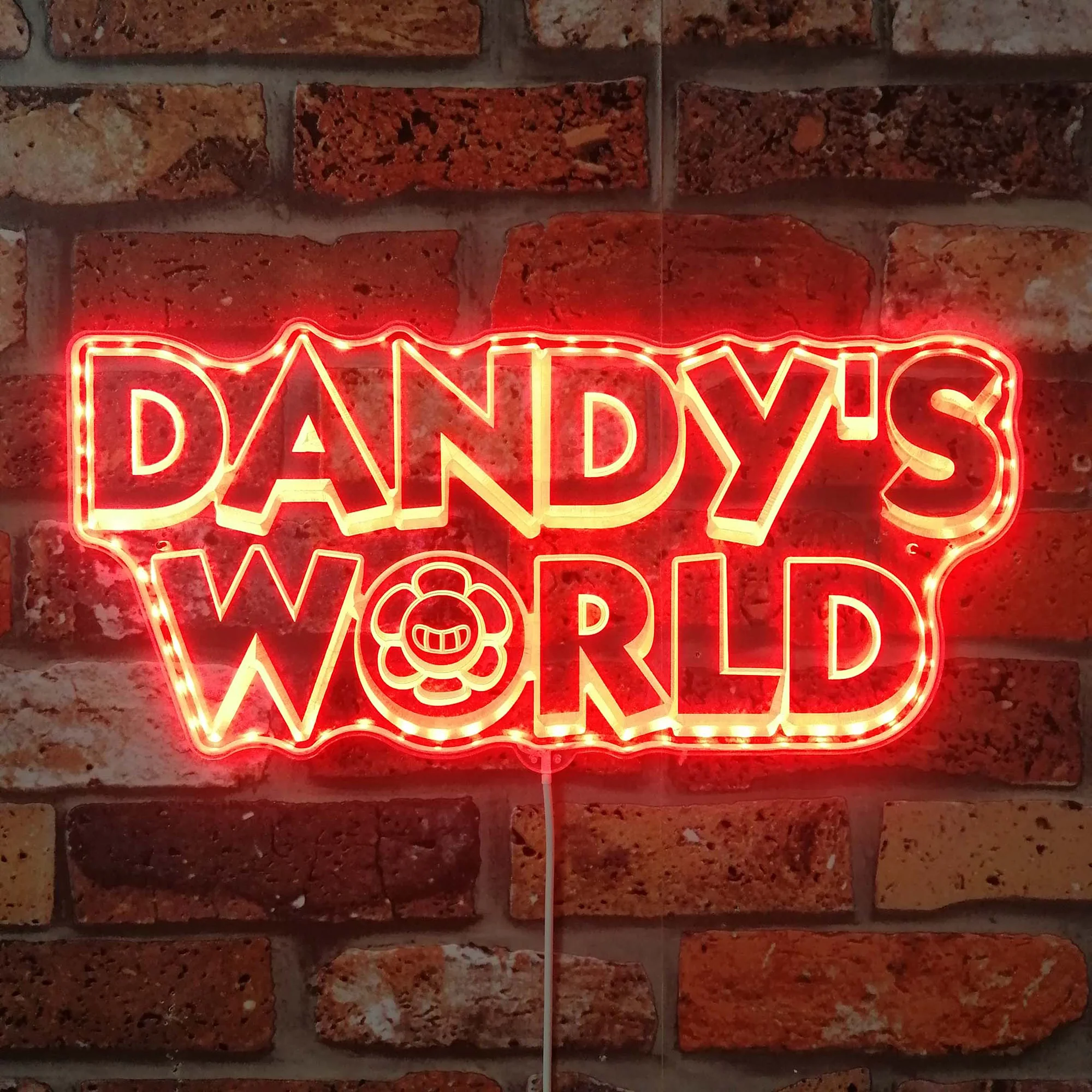 Dandy's World Neon LED Sign with Dynamic RGB Colors - Image 3