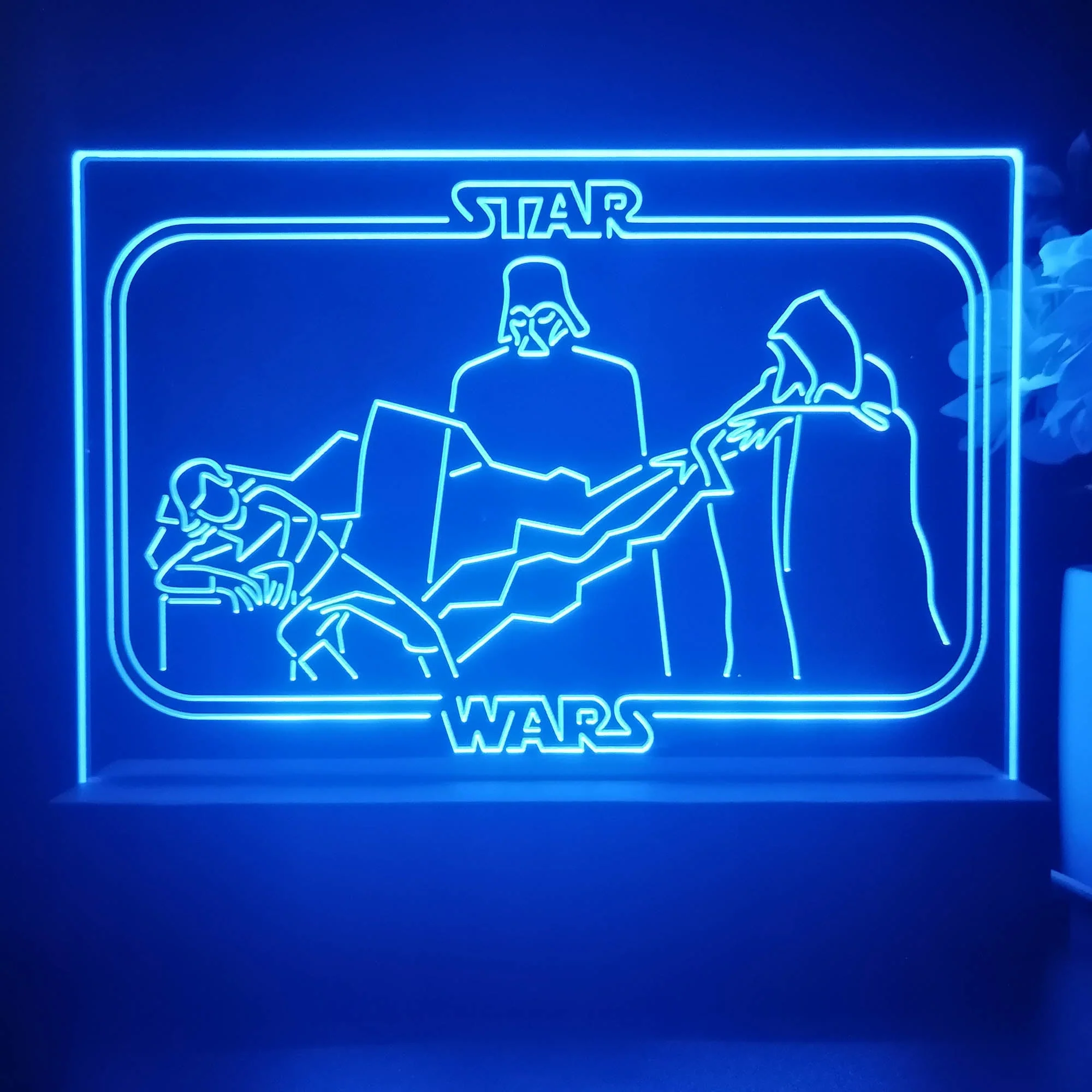 Darth Vader Stars Wars Room 3D Illusion Night Light Desk Lamp - Image 4