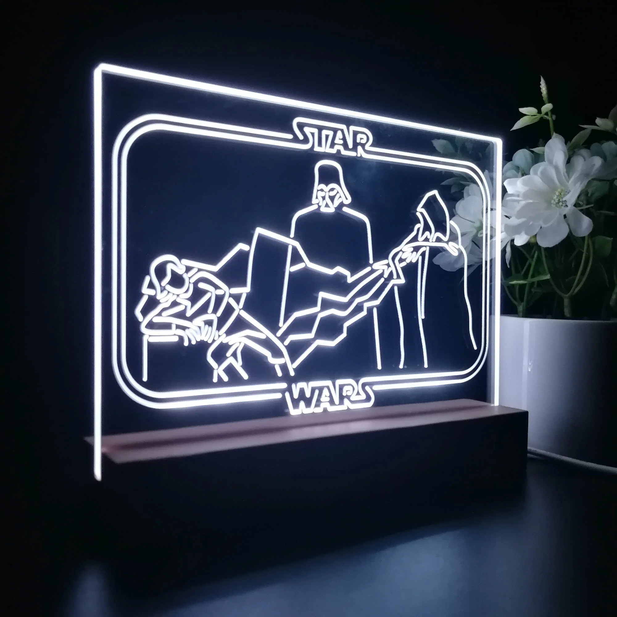 Darth Vader Stars Wars Room 3D Illusion Night Light Desk Lamp - Image 6