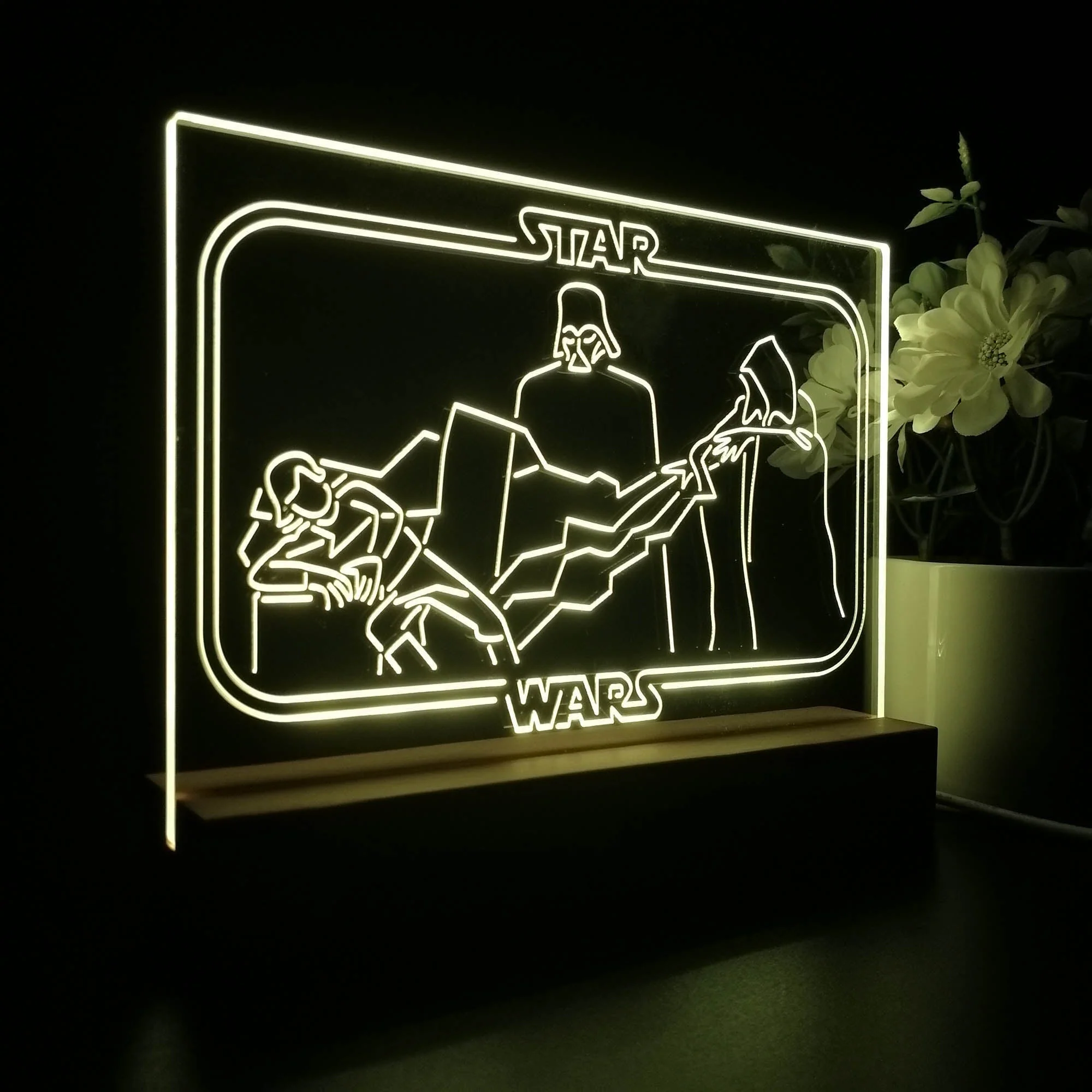 Darth Vader Stars Wars Room 3D Illusion Night Light Desk Lamp - Image 7