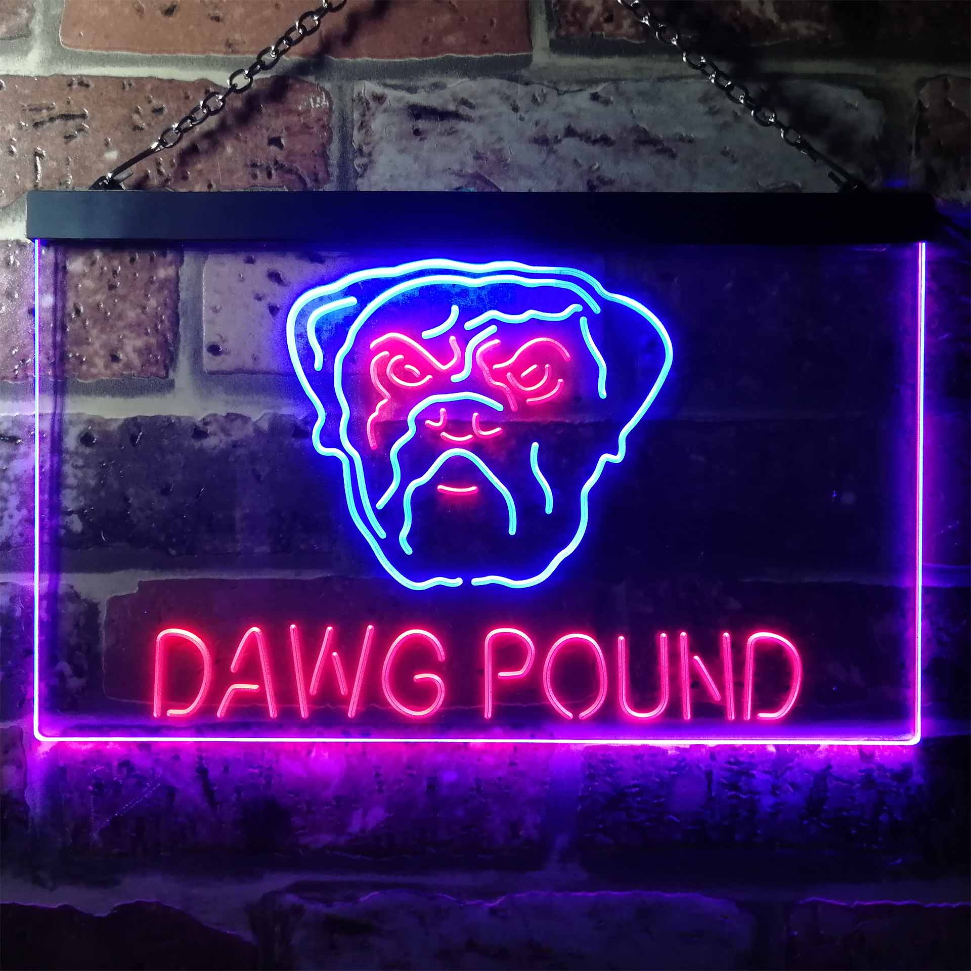 Dawg Pound Cleveland Browns Neon Light LED Sign - Image 10