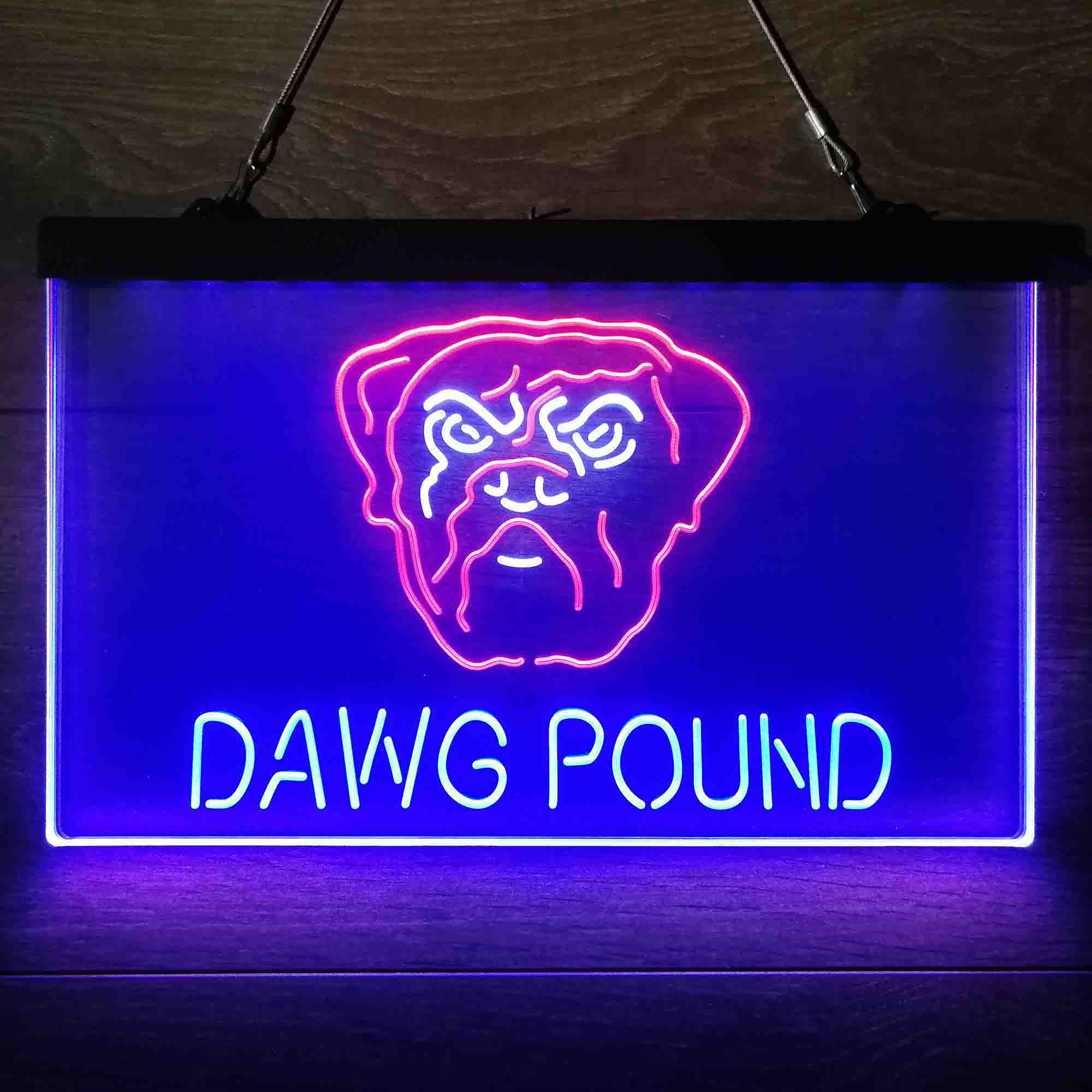 Dawg Pound Cleveland Browns Neon Light LED Sign - Image 16