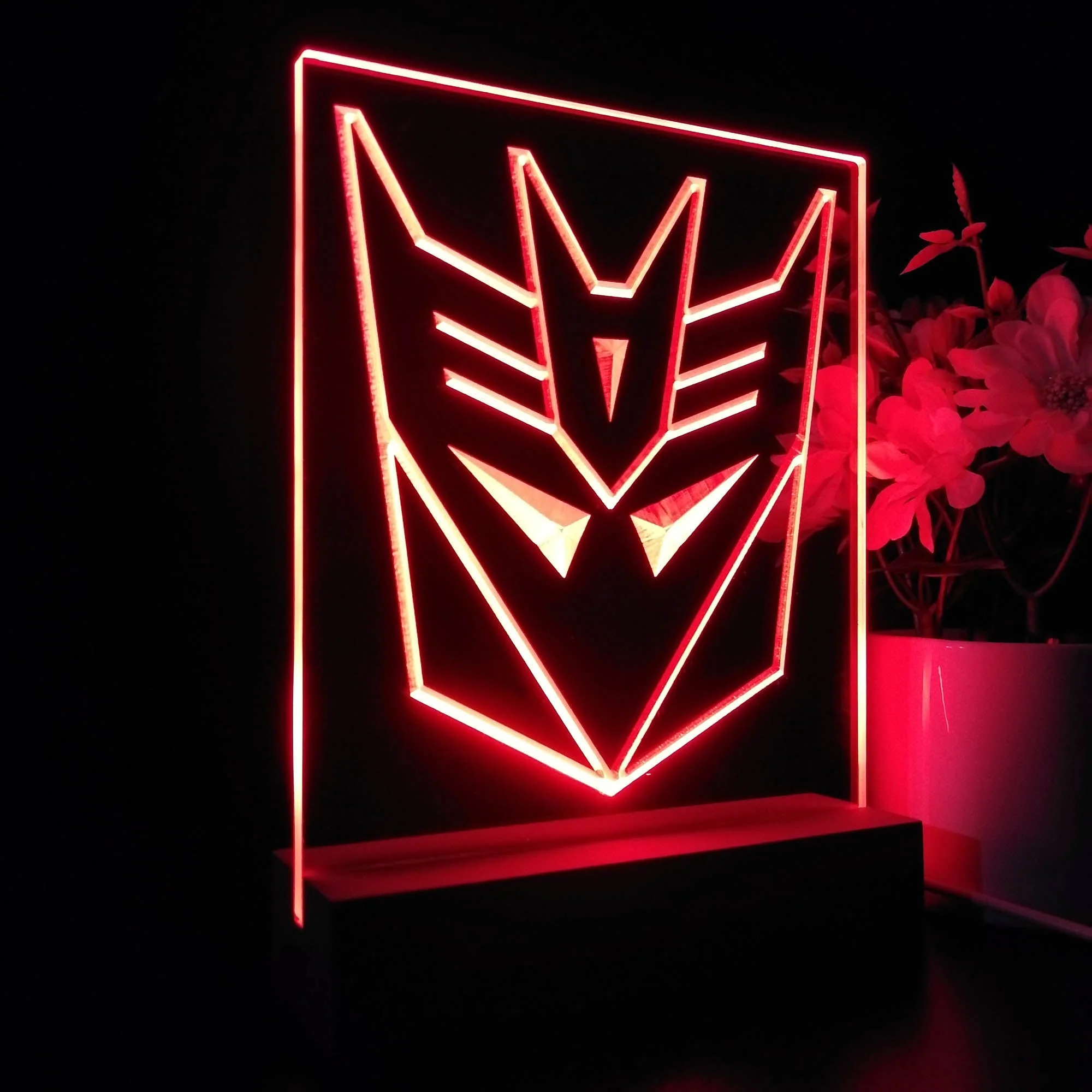 Decepticon Transformers Game Room LED Sign Lamp Display - Image 6
