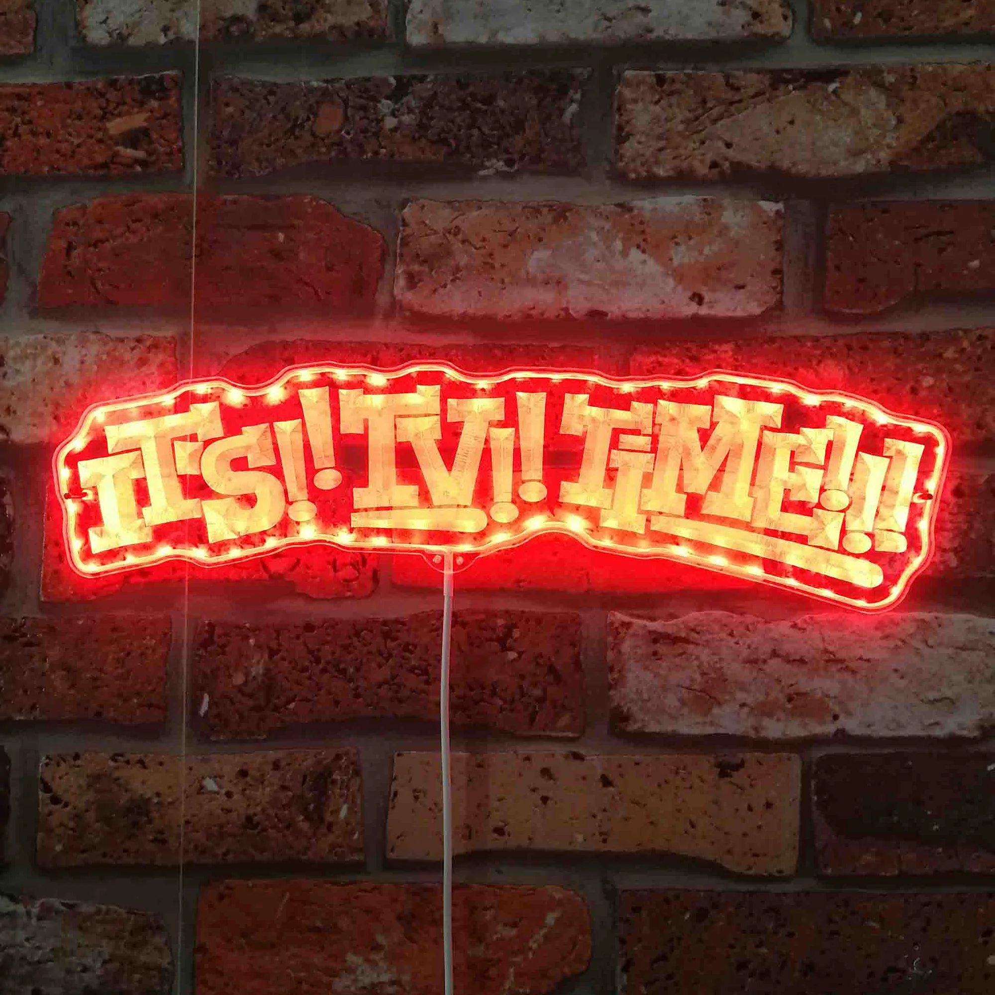 Deltarune Tenna It's TV Time Neon LED Sign with Dynamic RGB Colors - Image 3