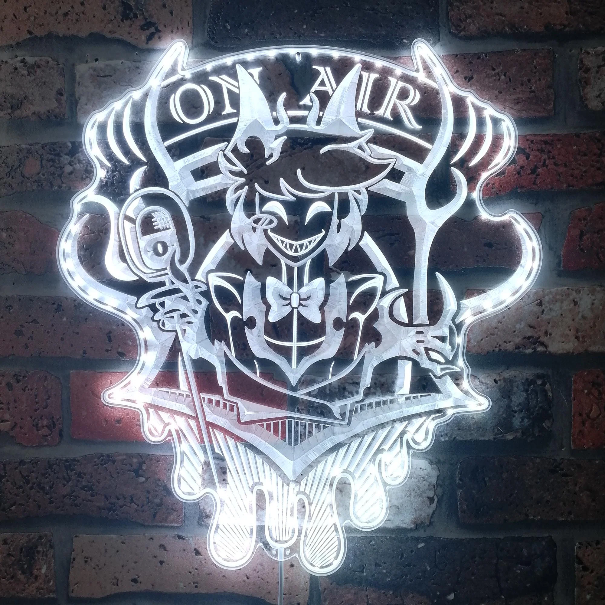 Hazbin Hotel Alastor On Air Neon RGB Edge Lit LED Sign - Image 6
