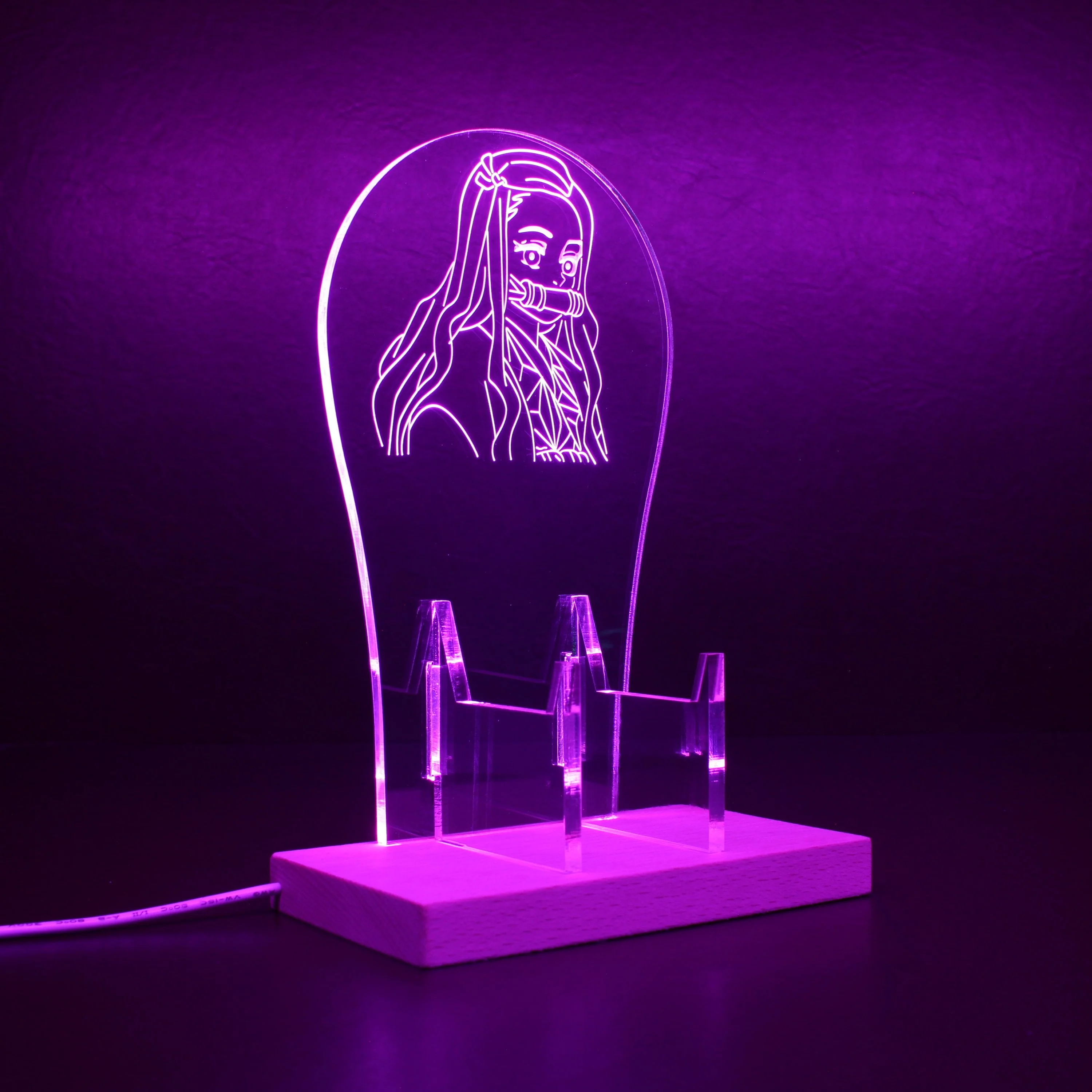Demon Slayer Nezuko Kamado LED Gaming Headset Controller Stand - Image 9