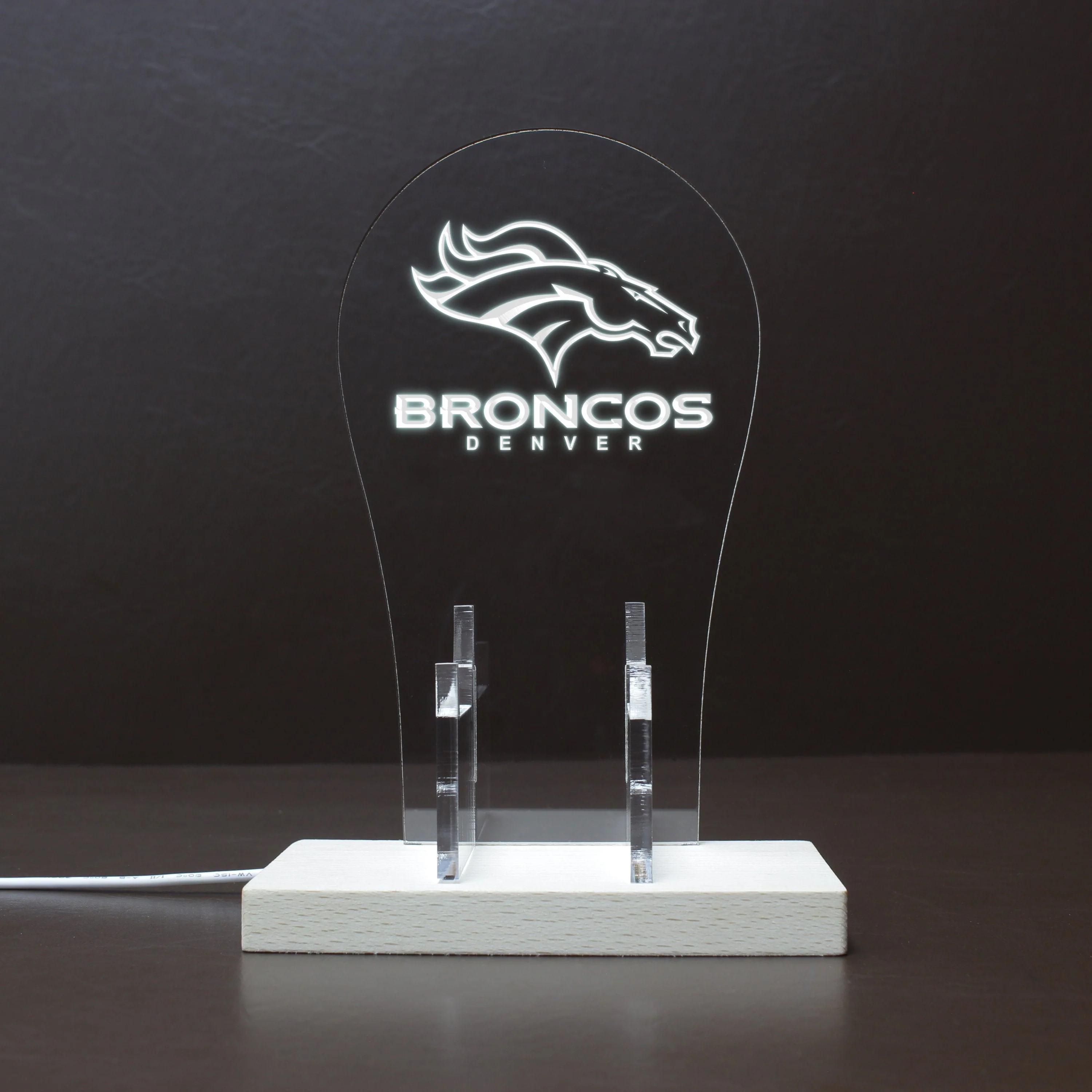 Denver Broncos LED Gaming Headset Controller Stand - Image 10
