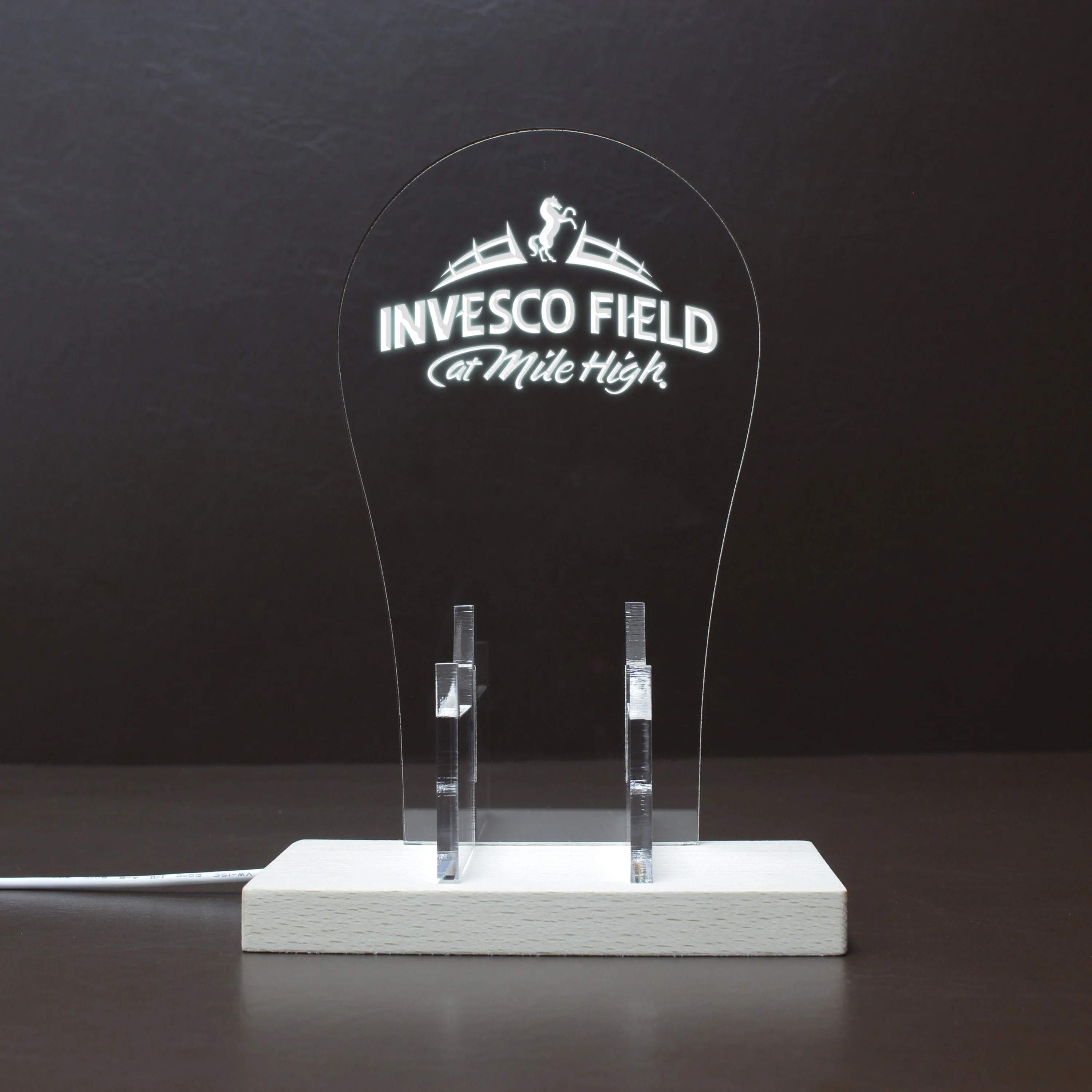 Denver Broncos Invesco Field At Mile High LED Gaming Headset Controller Stand - Image 10