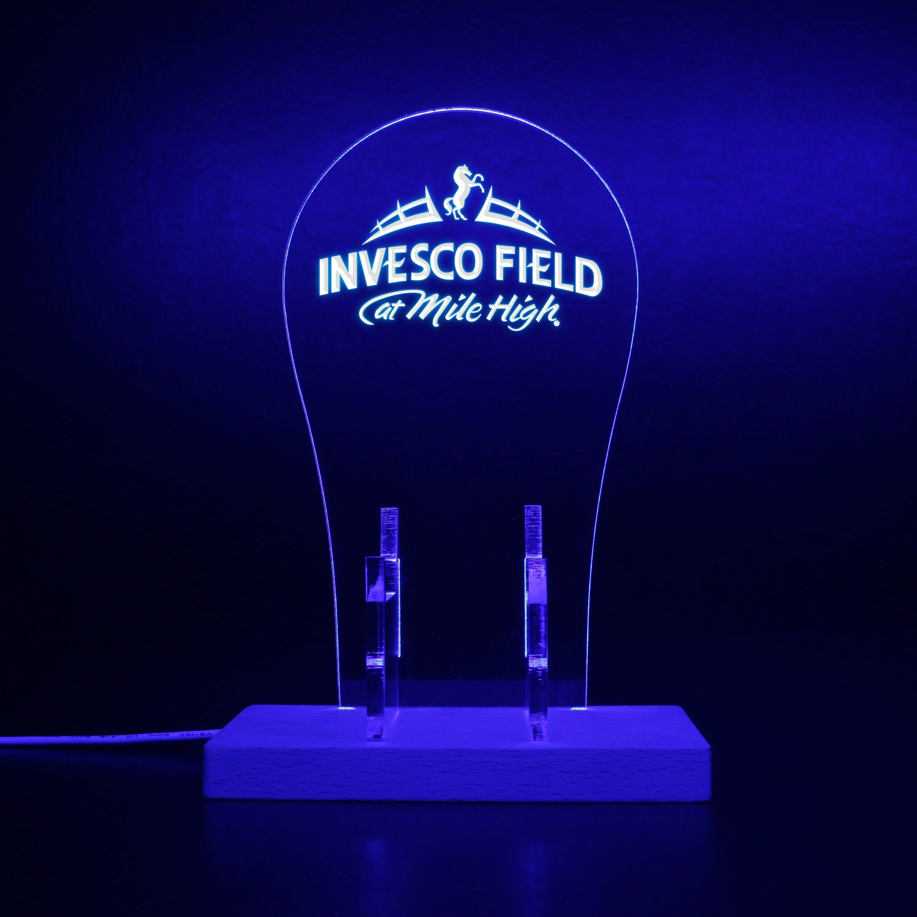 Denver Broncos Invesco Field At Mile High LED Gaming Headset Controller Stand - Image 5