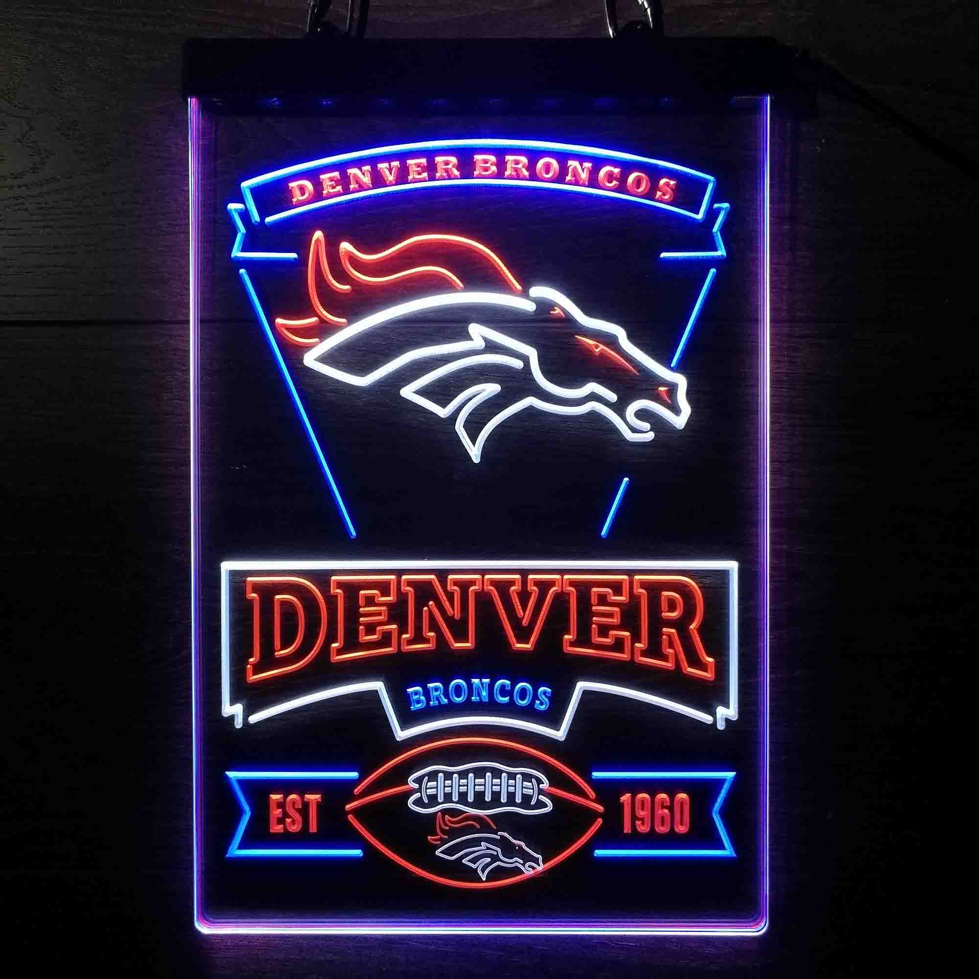 Denver Broncos Neon LED Sign 3 Colors - Premium Edition - Image 12