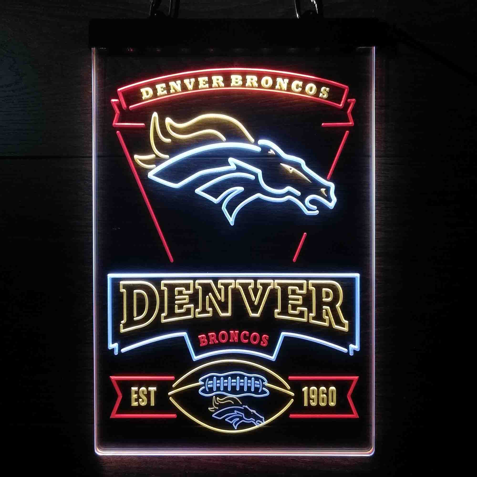 Denver Broncos Neon LED Sign 3 Colors - Premium Edition - Image 6