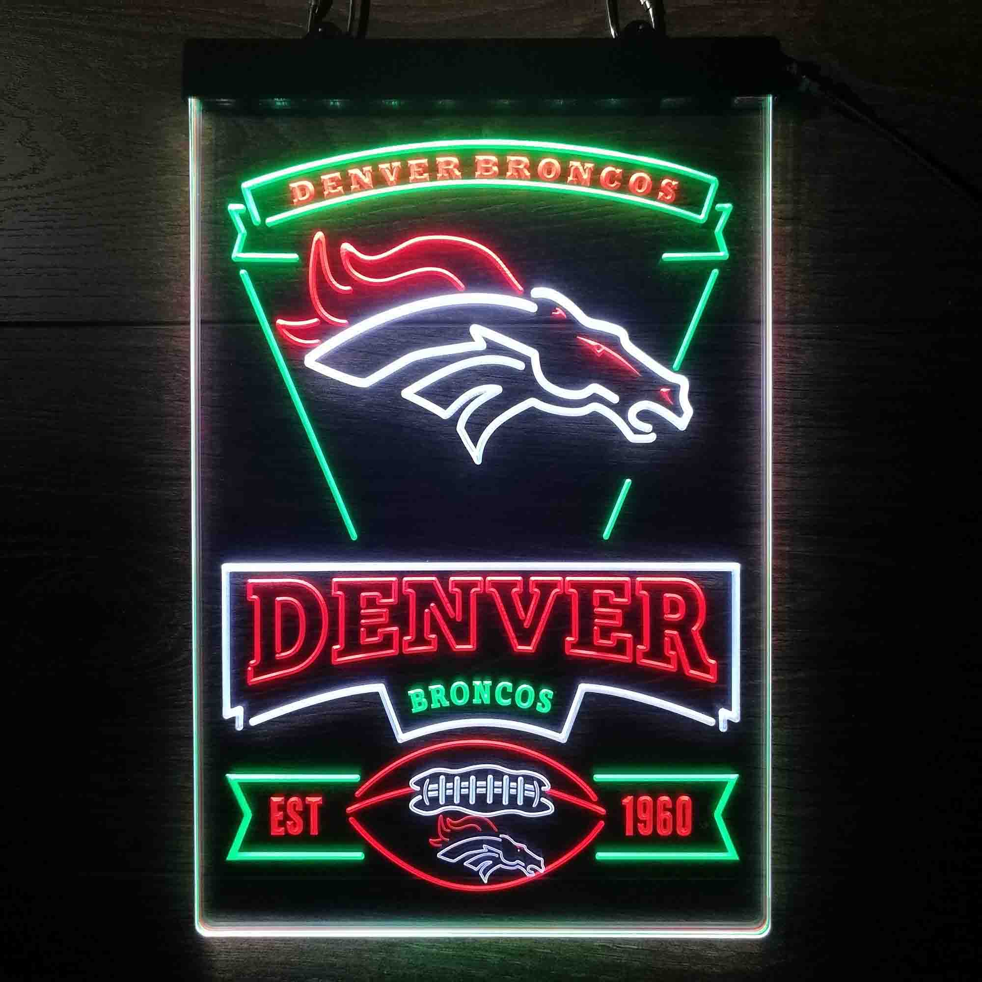 Denver Broncos Neon LED Sign 3 Colors - Premium Edition - Image 9
