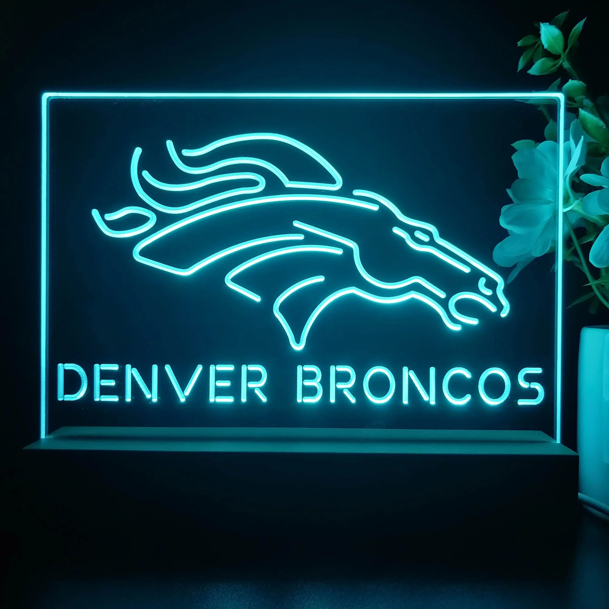 Denver Broncos Neon Sign Pub Bar Lamp - Image 5