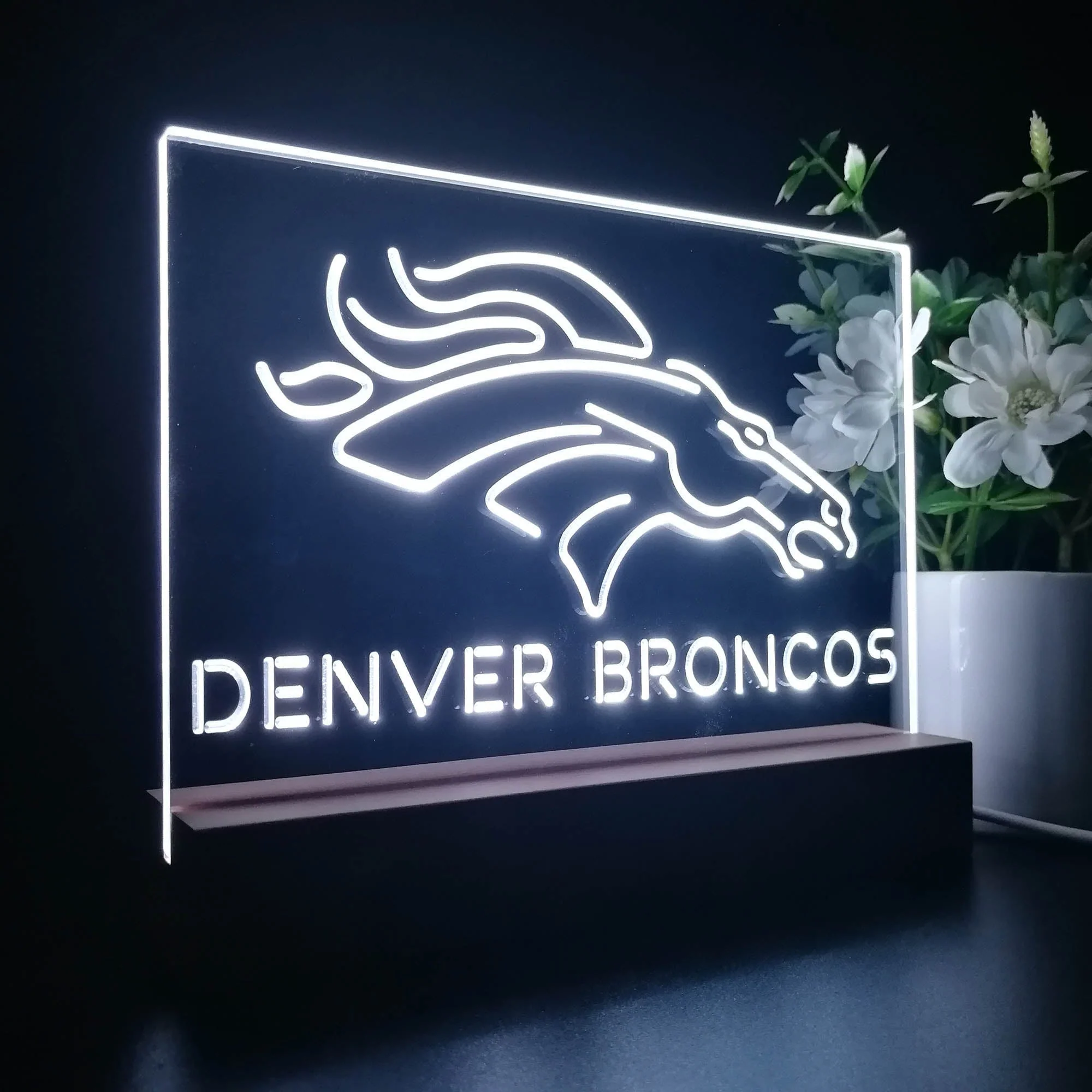 Denver Broncos Neon Sign Pub Bar Lamp - Image 6