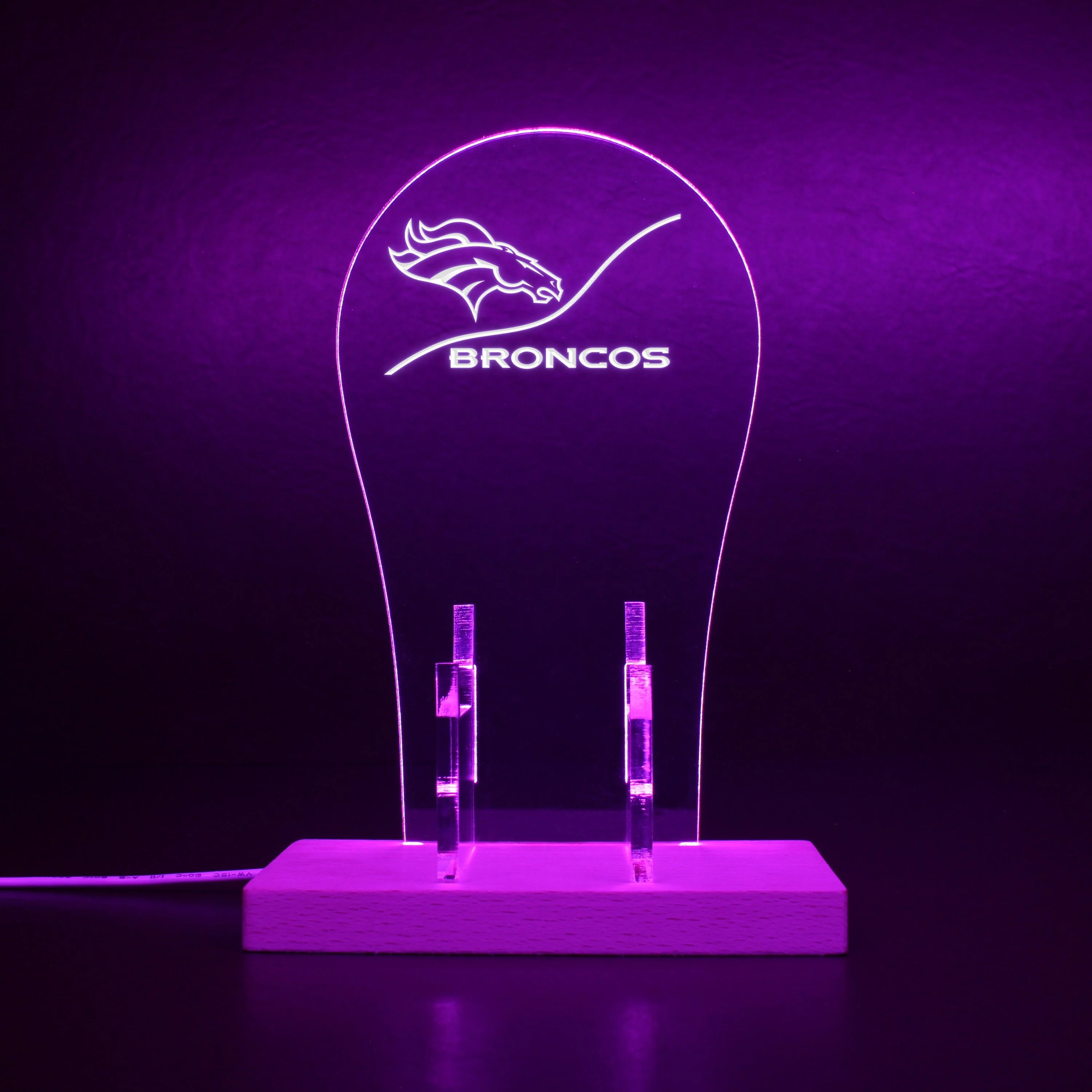 Denver Broncos NFL LED Gaming Headset Controller Stand - Image 6
