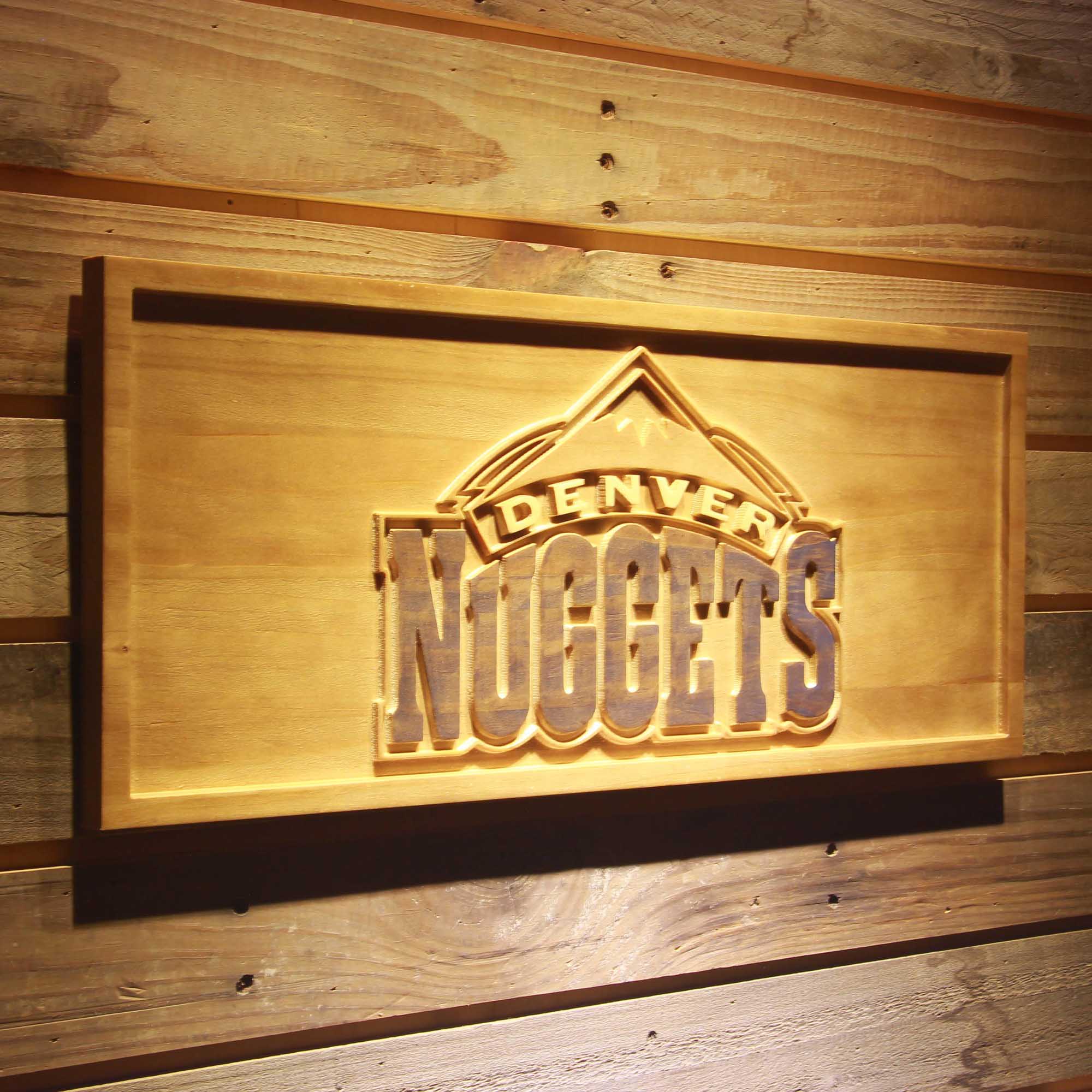 Denver Nuggets  3D Solid Wooden Craving Sign - Image 2