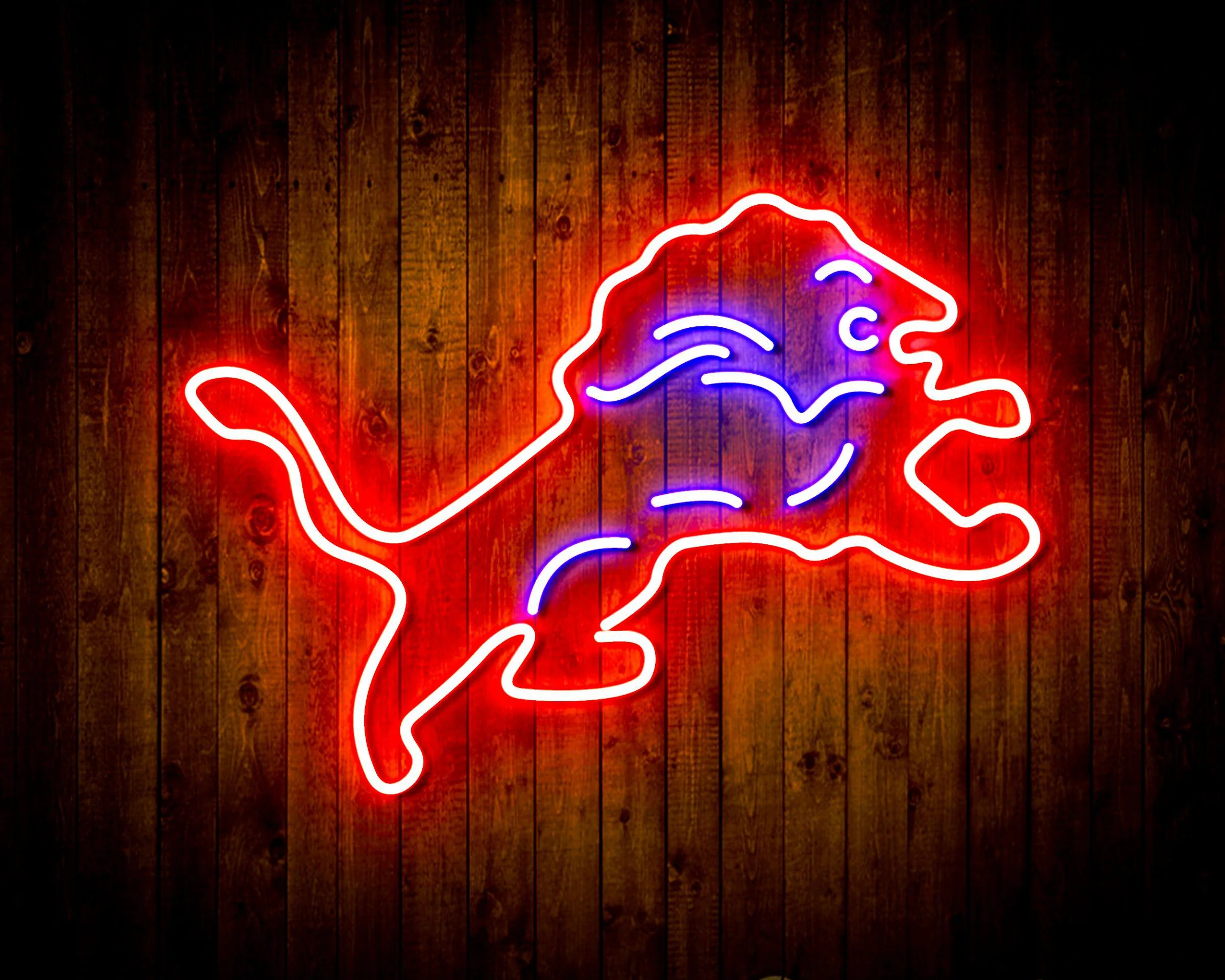 Detroit Lions Sports Bar Neon Flex LED Sign - Image 5