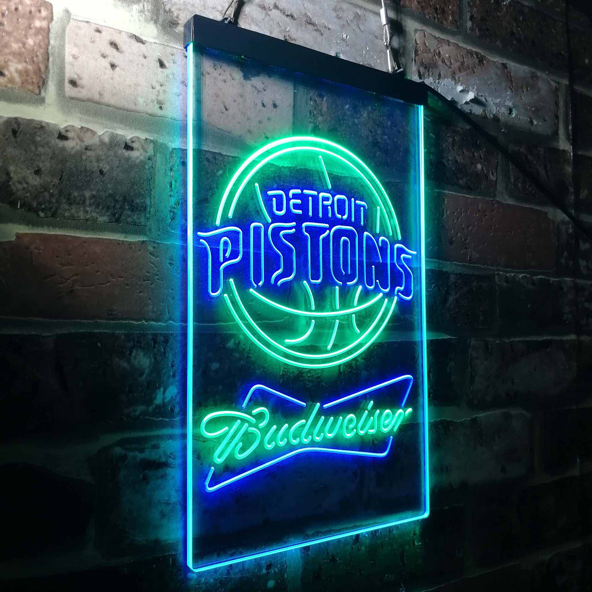 Detroit Pistons Budweiser Neon-Like LED Sign - Image 18