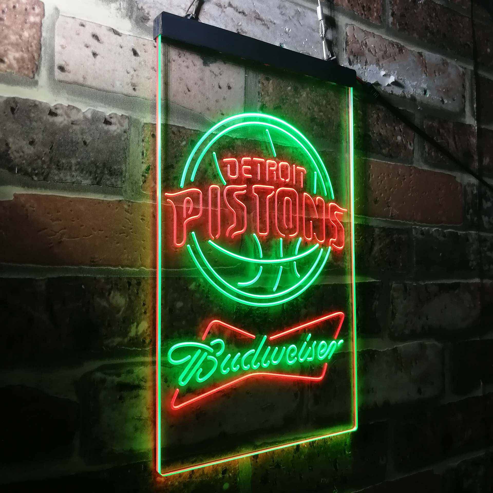 Detroit Pistons Budweiser Neon-Like LED Sign - Image 19