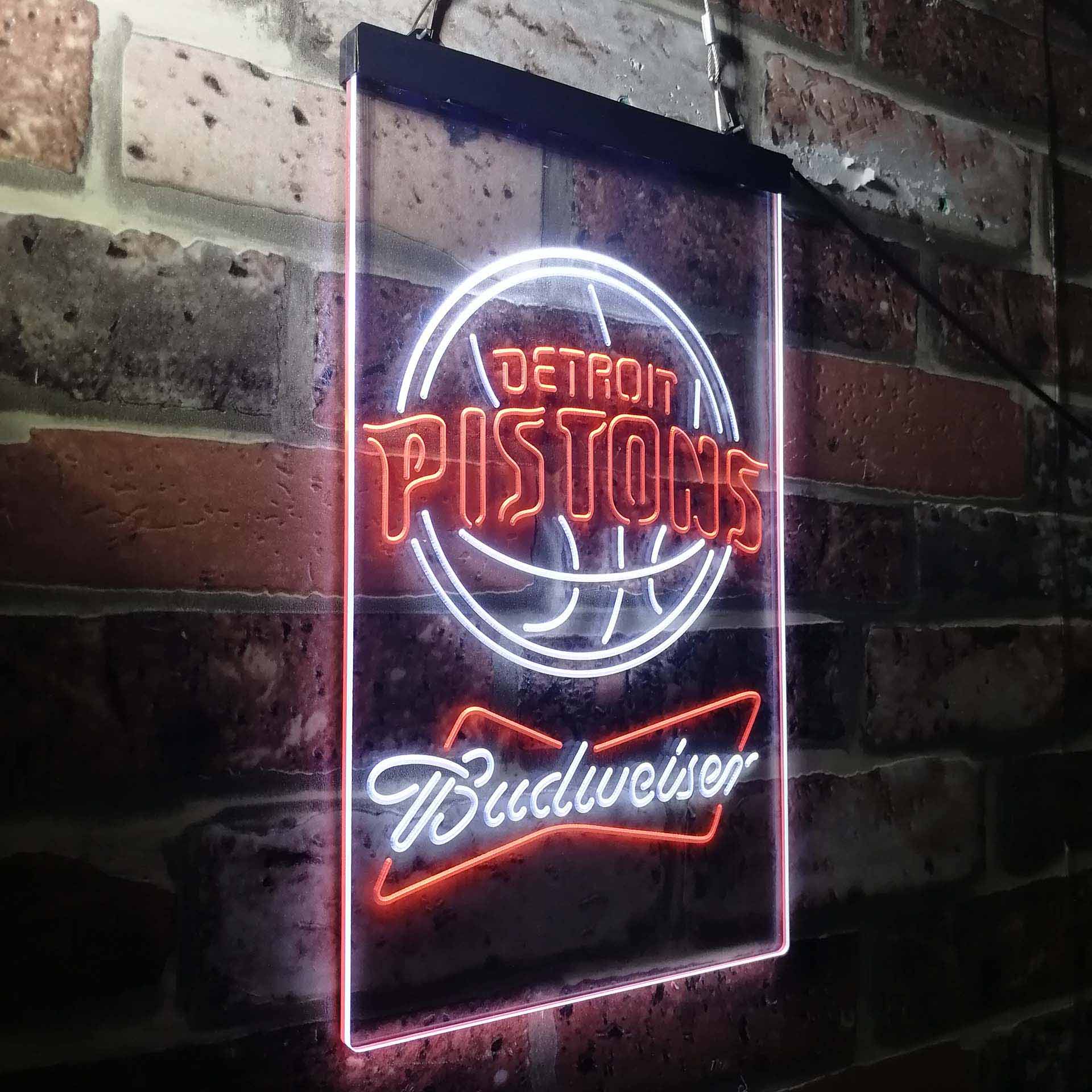 Detroit Pistons Budweiser Neon-Like LED Sign - Image 20