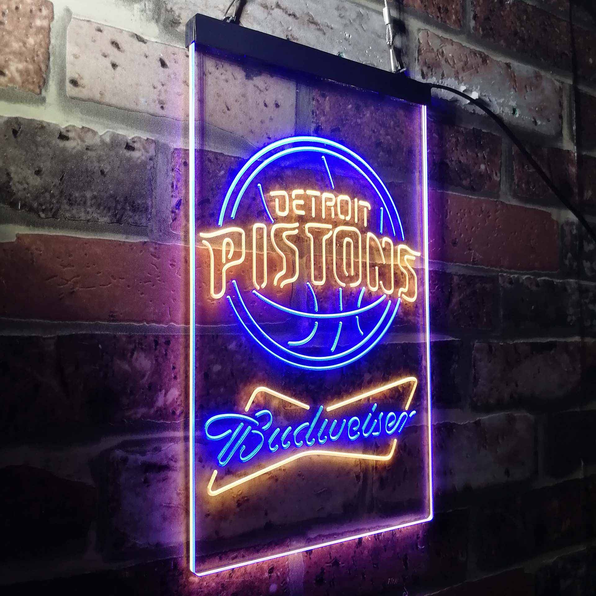 Detroit Pistons Budweiser Neon-Like LED Sign - Image 23