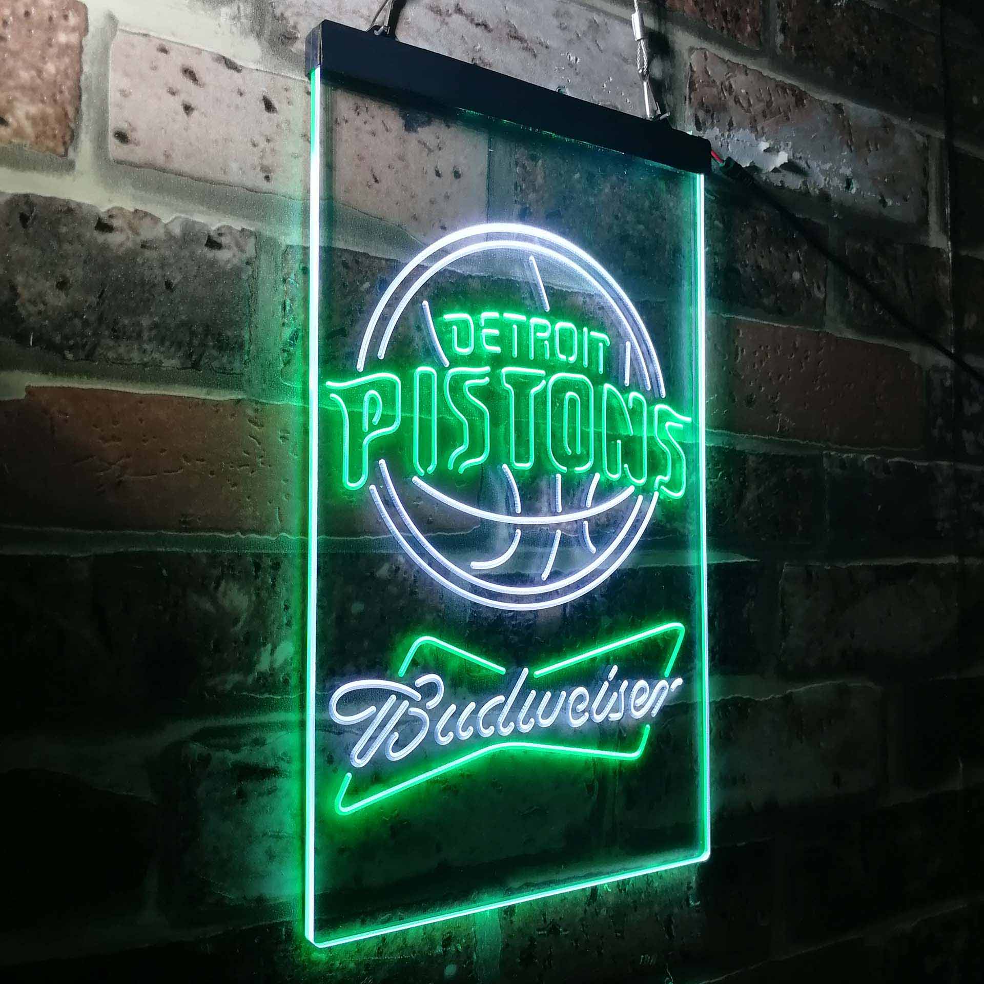 Detroit Pistons Budweiser Neon-Like LED Sign - Image 26