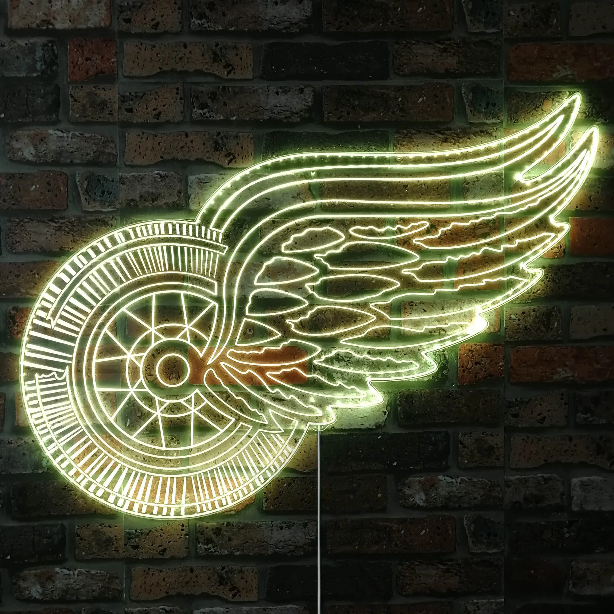 Detroit Red Wings Neon LED Sign with Dynamic RGB Colors - Image 7