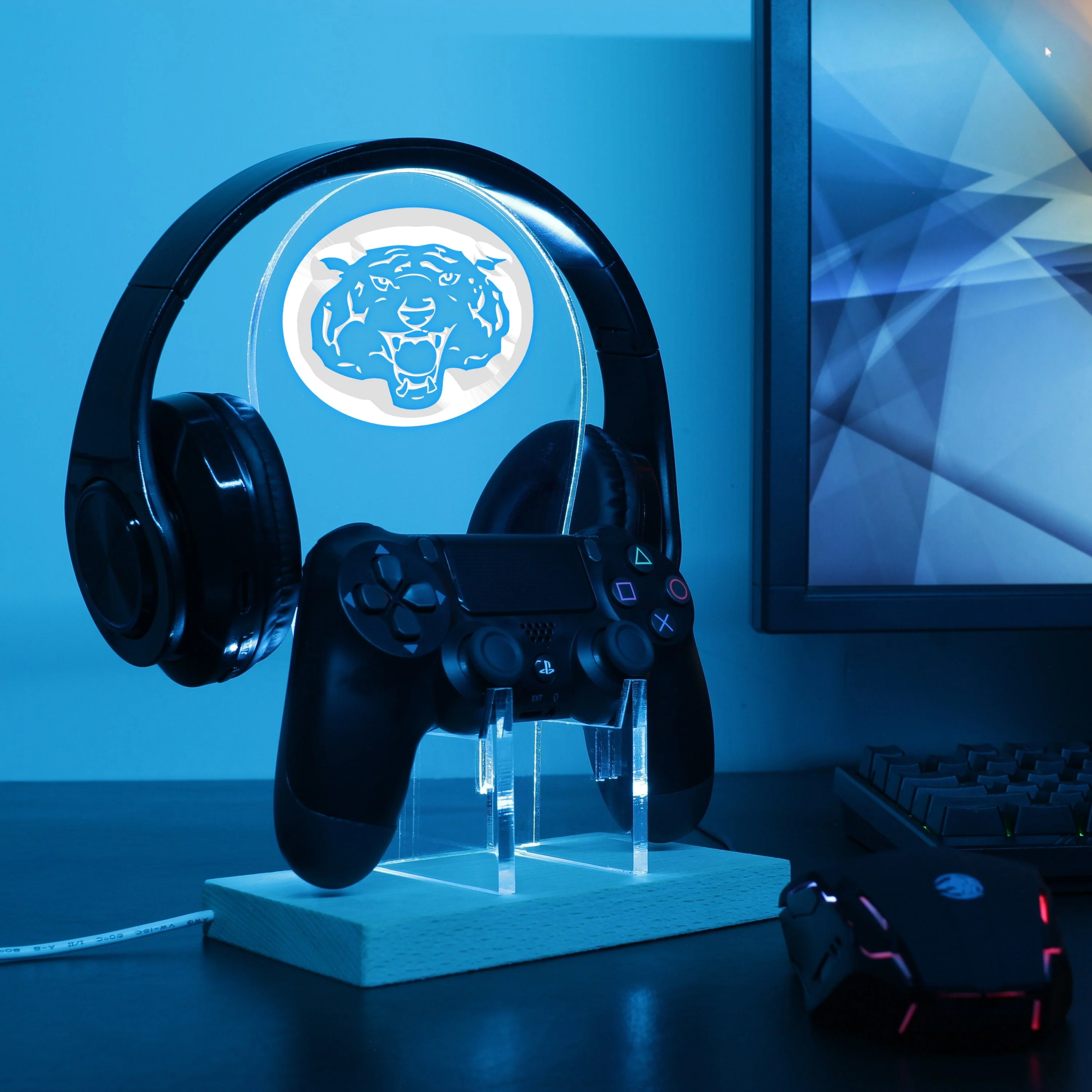 Detroit Tigers LED Gaming Headset Controller Stand - Image 4