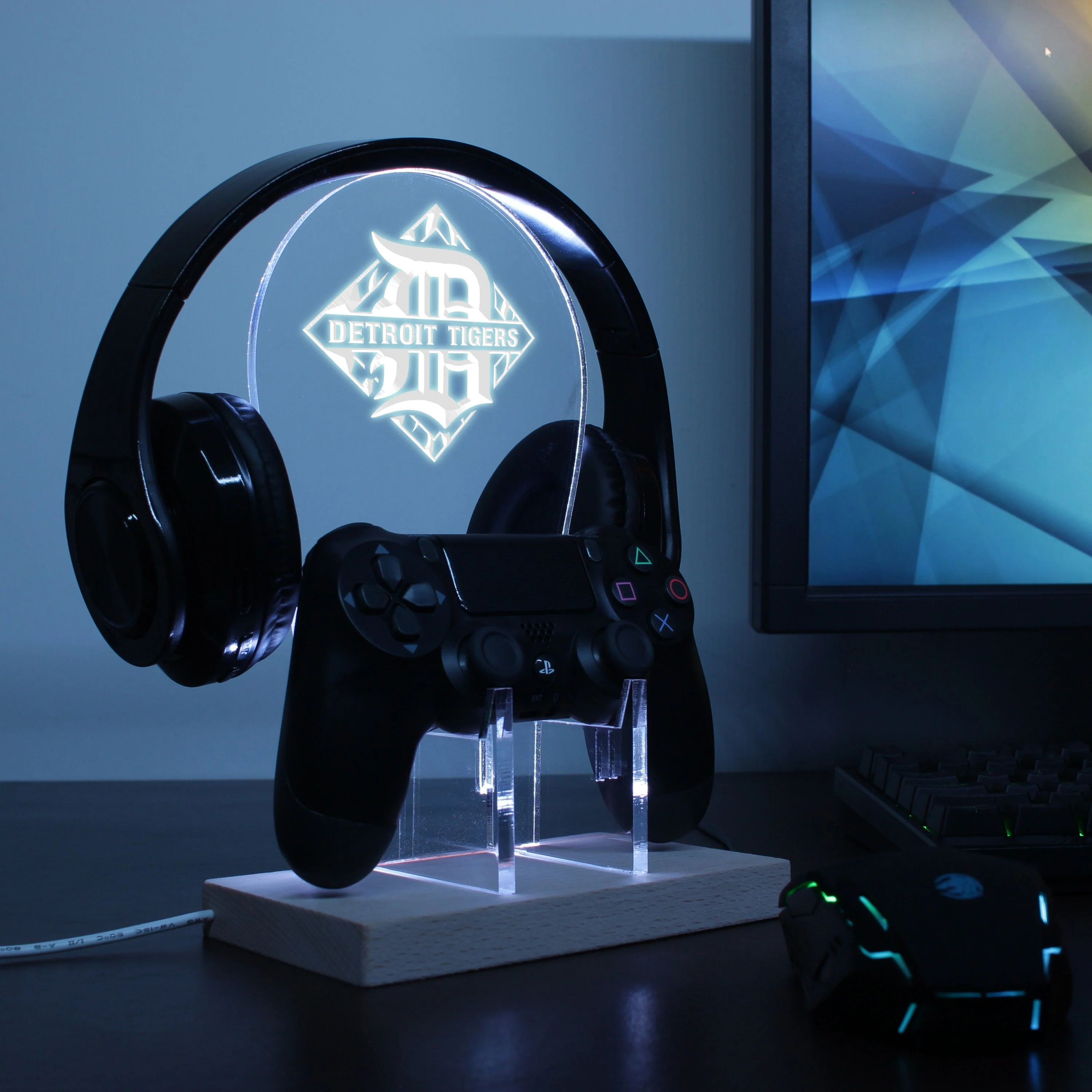 Detroit Tigers LED Gaming Headset Controller Stand