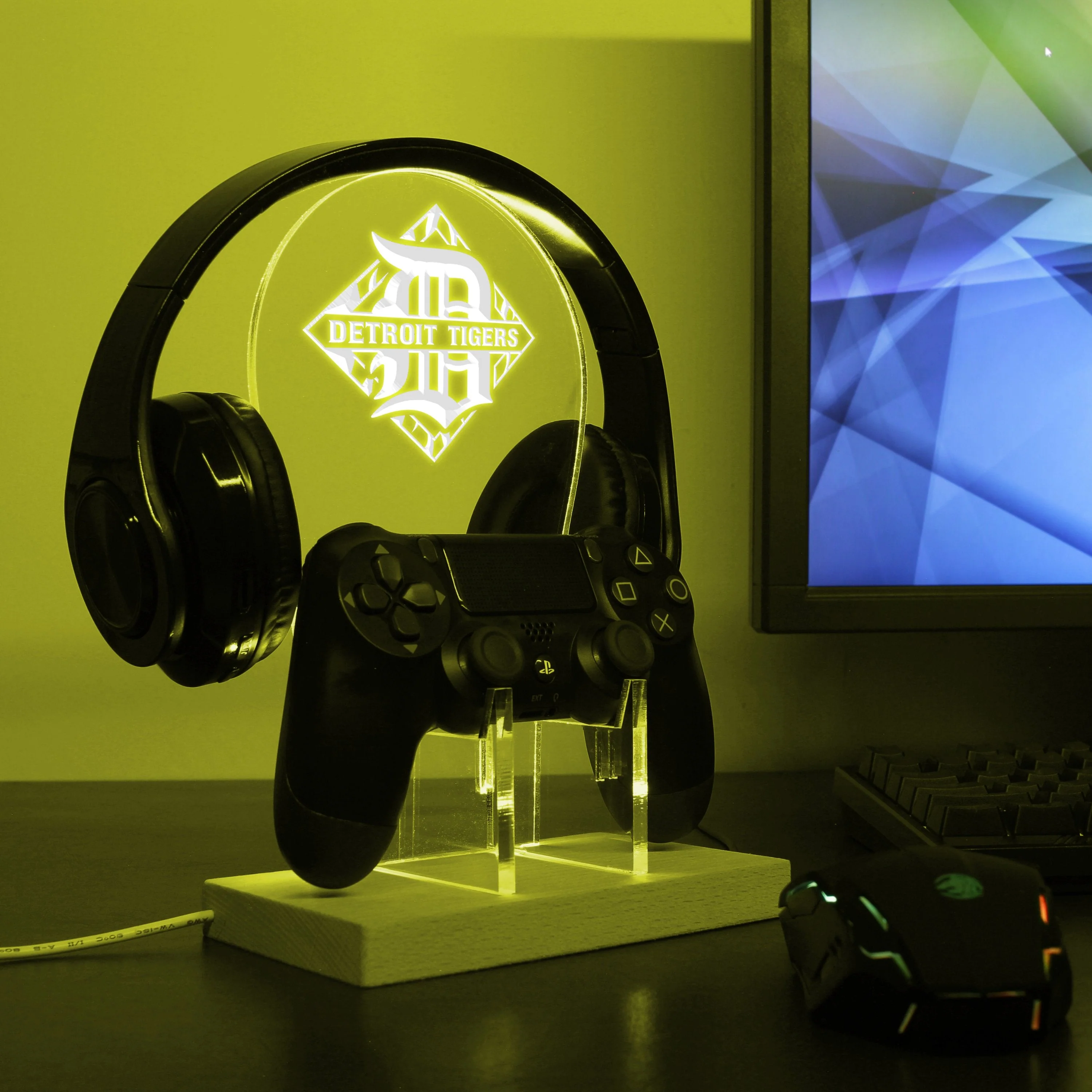 Detroit Tigers LED Gaming Headset Controller Stand - Image 2