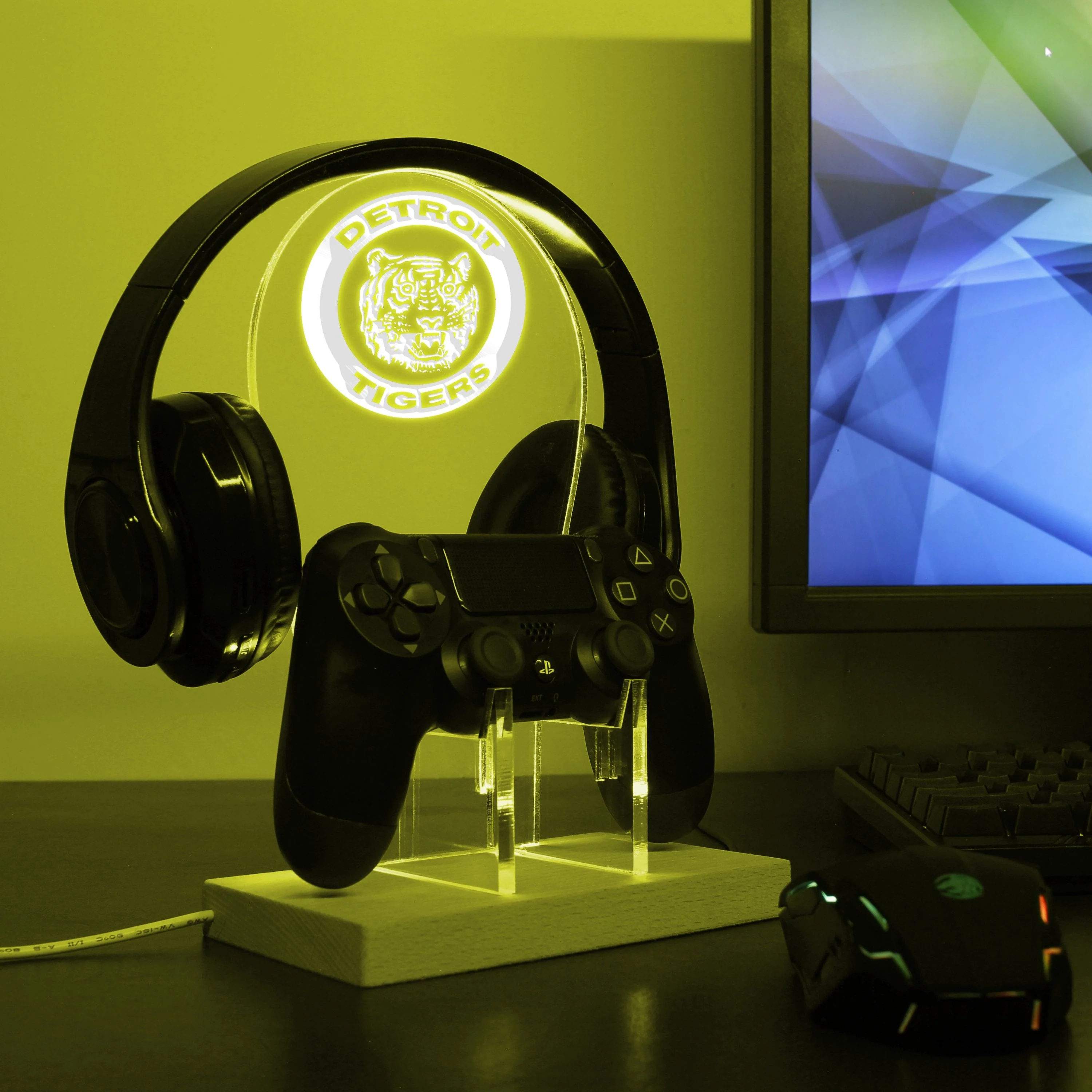 Detroit Tigers LED Gaming Headset Controller Stand - Image 4