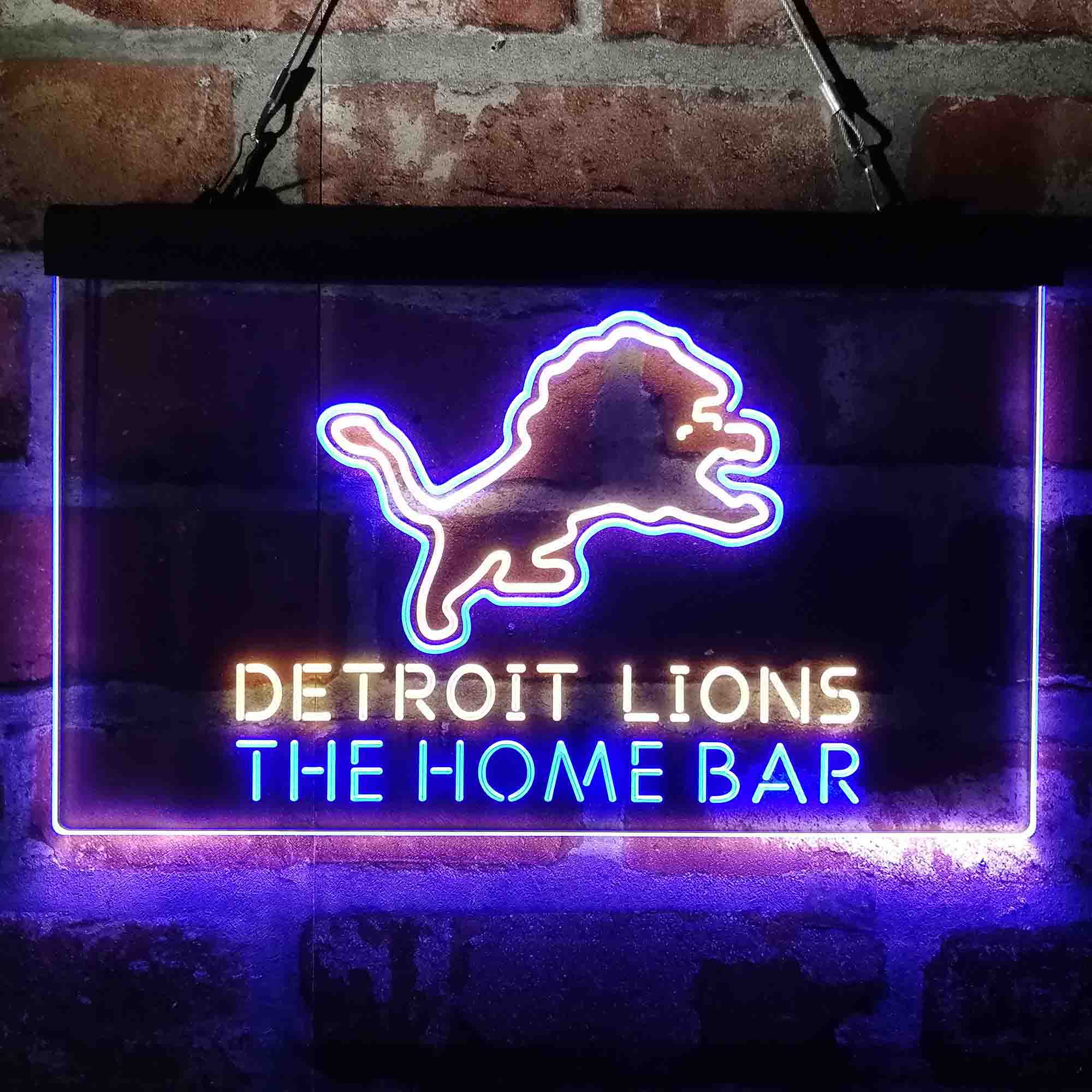 Personalized Detroits Lion Neon-Like LED Sign - Custom Wall Decor Gift - Image 11