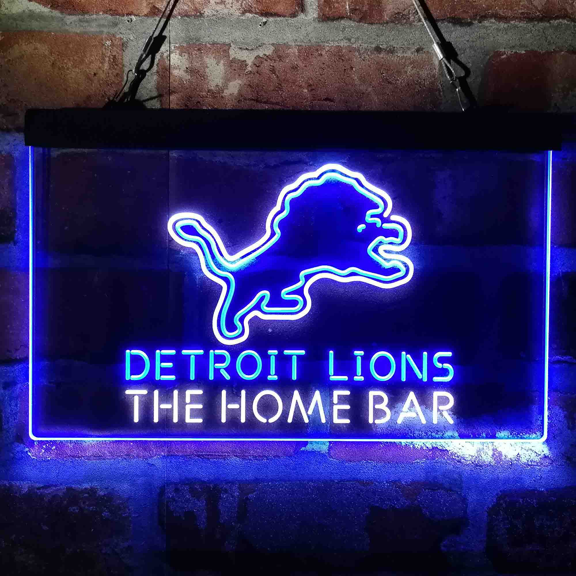 Personalized Detroits Lion Neon-Like LED Sign - Custom Wall Decor Gift - Image 12