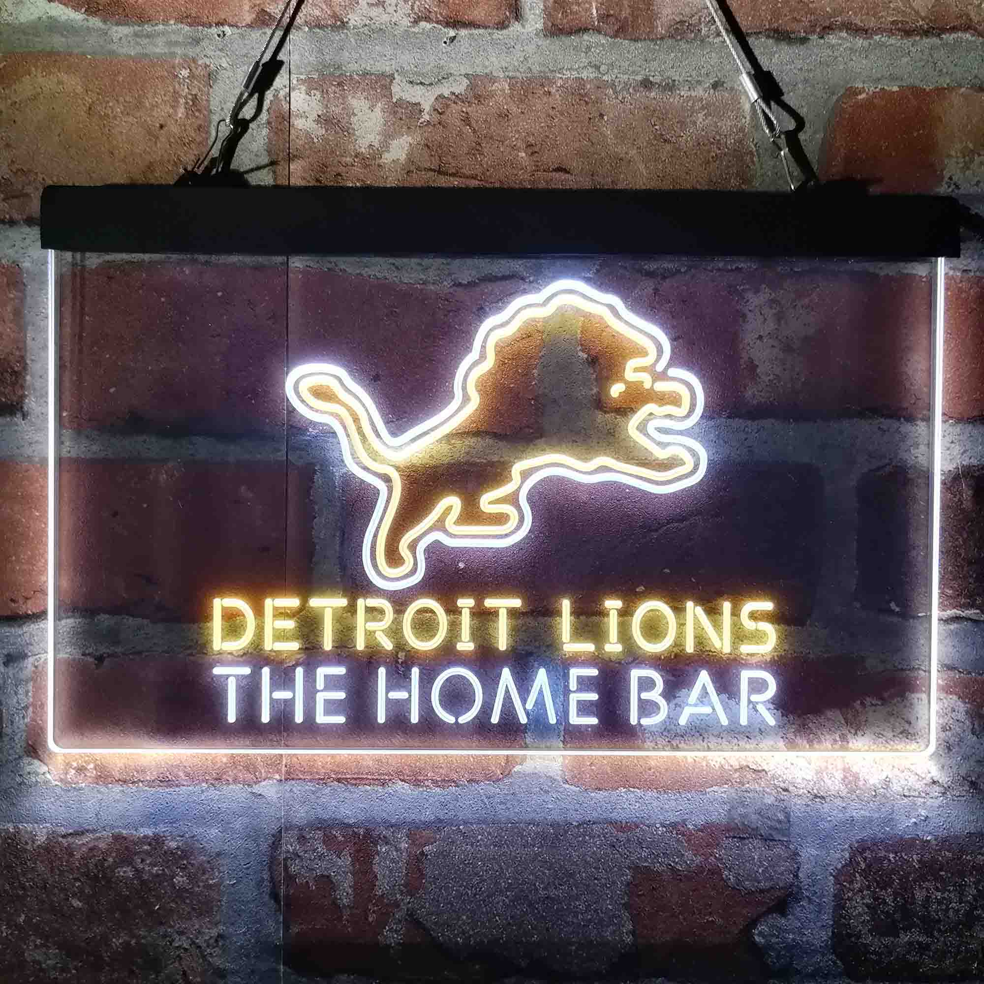 Personalized Detroits Lion Neon-Like LED Sign - Custom Wall Decor Gift - Image 4