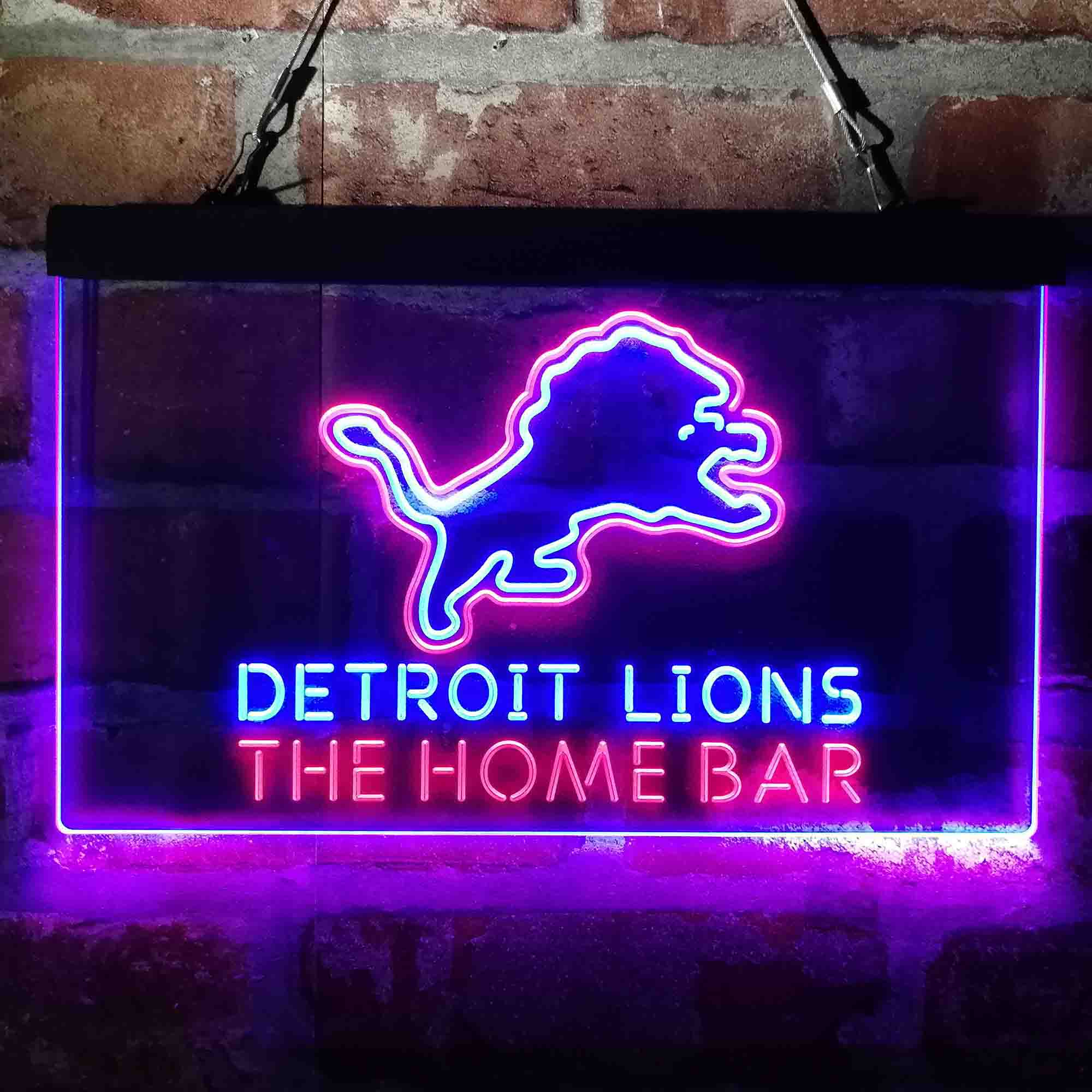 Personalized Detroits Lion Neon-Like LED Sign - Custom Wall Decor Gift - Image 8