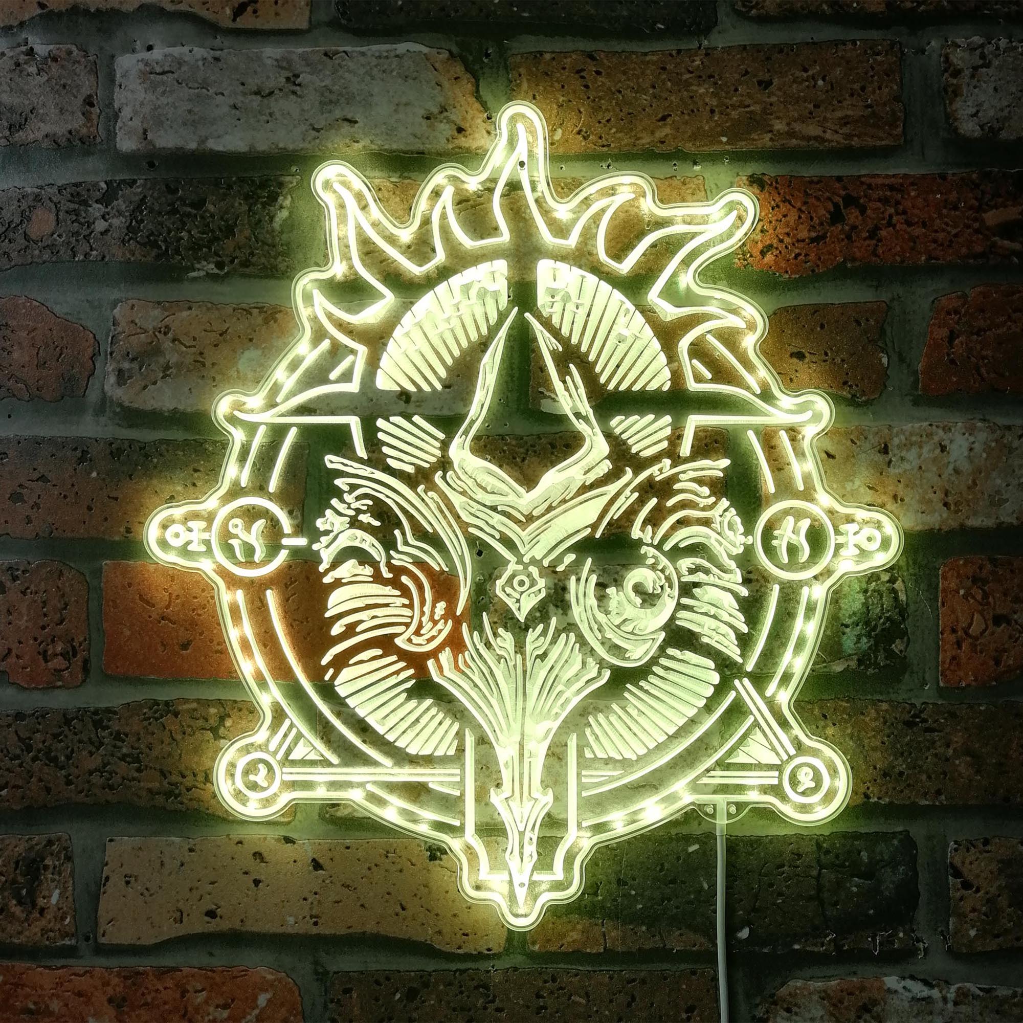 Diablo 4 Angel Neon LED Sign with Dynamic RGB Colors - Image 7