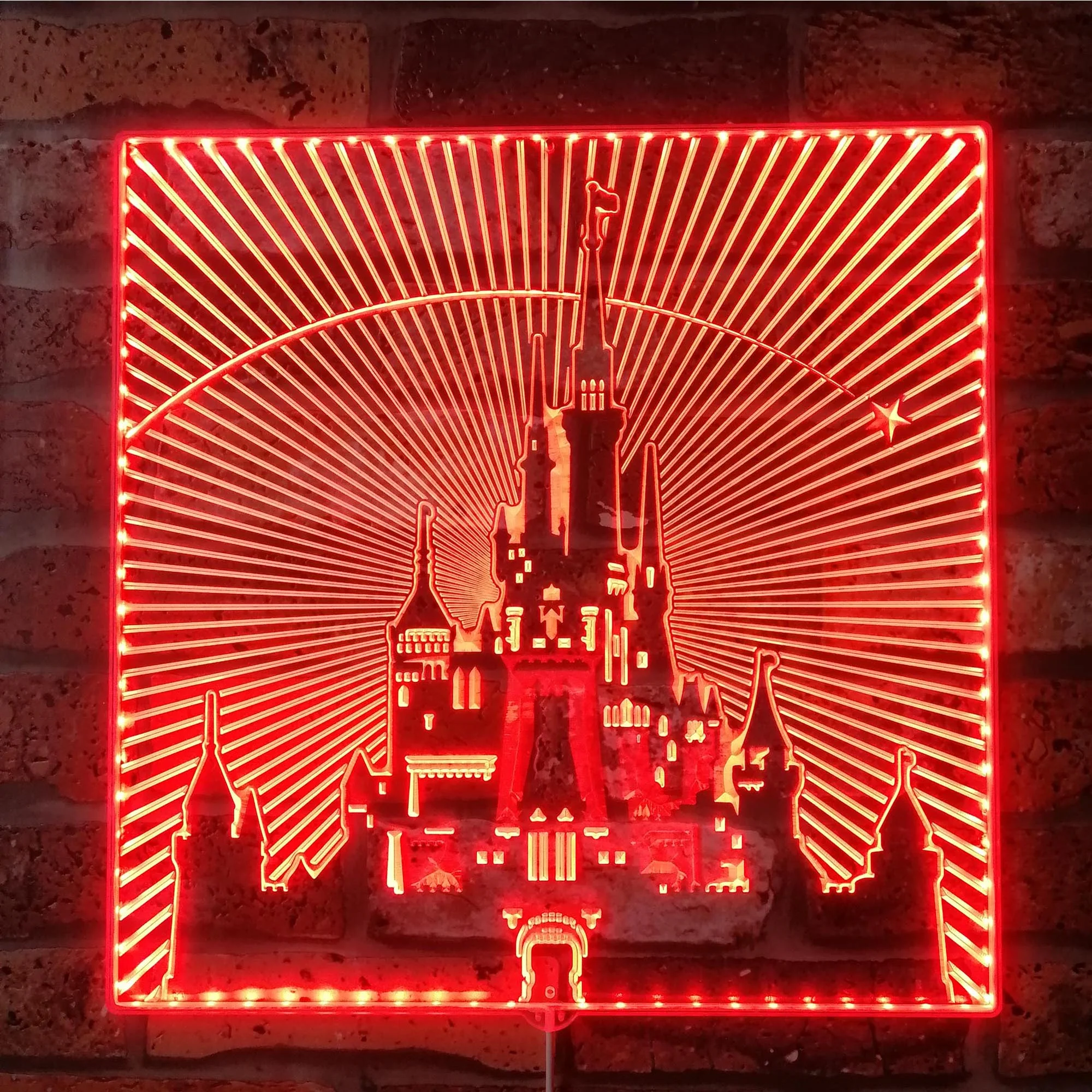 Disneyland Castle Neon LED Sign with Dynamic RGB Colors - Image 3