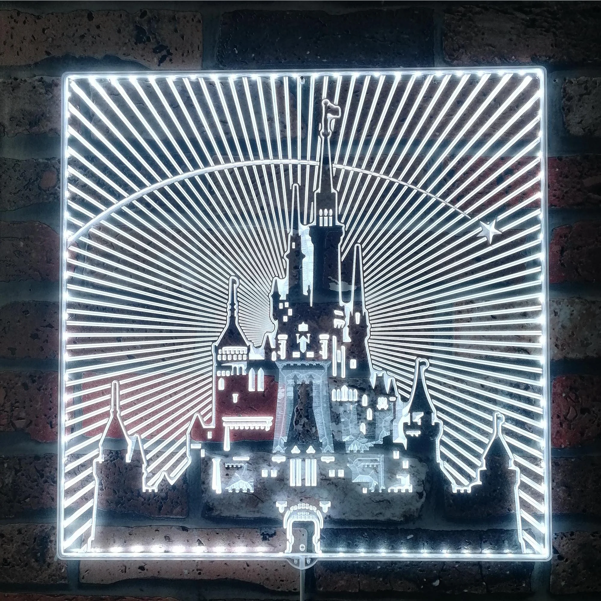 Disneyland Castle Neon LED Sign with Dynamic RGB Colors - Image 5