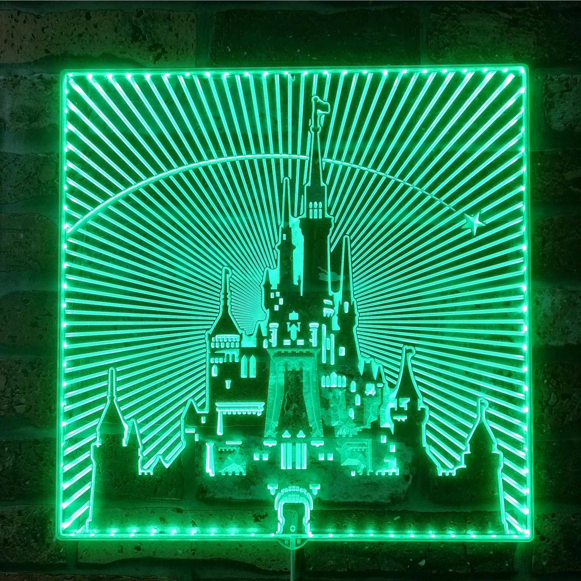 Disneyland Castle Neon LED Sign with Dynamic RGB Colors - Image 6