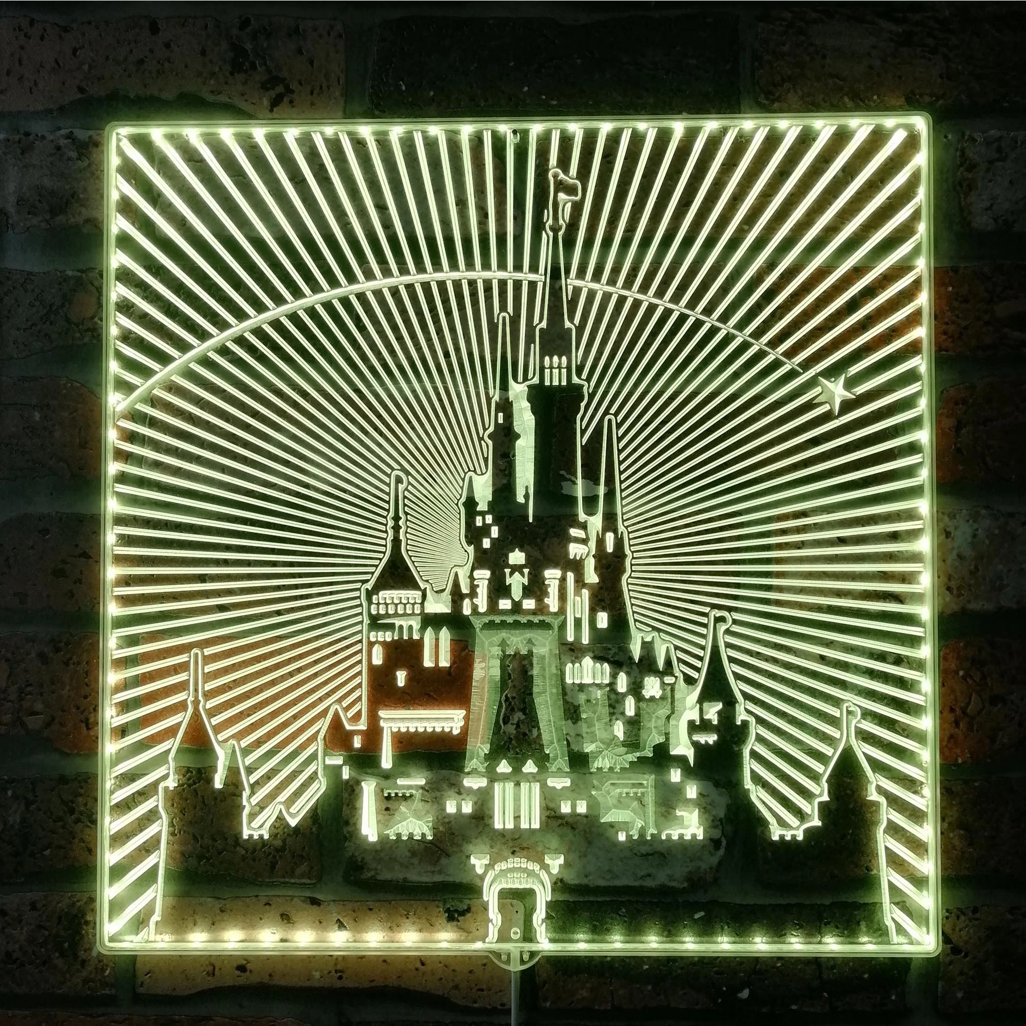 Disneyland Castle Neon LED Sign with Dynamic RGB Colors - Image 7