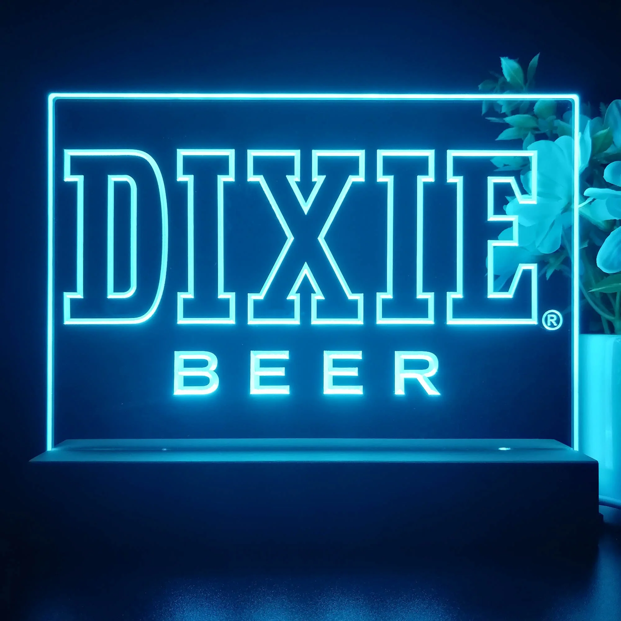 Dixie Beer Neon Sign Pub Bar Lamp - Image 3