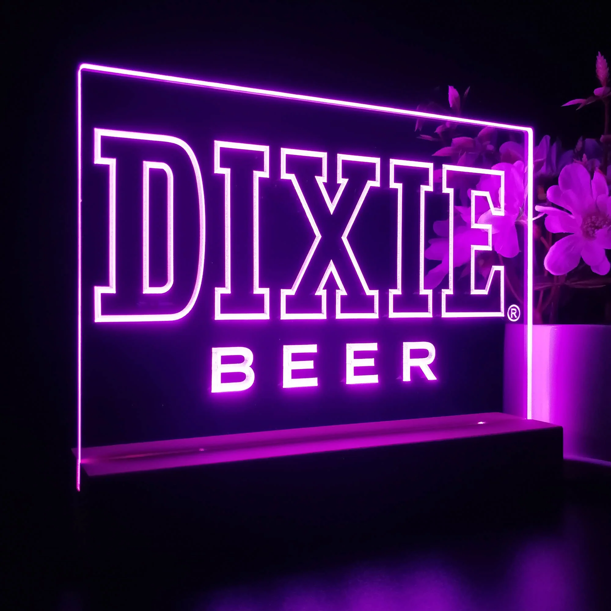 Dixie Beer Neon Sign Pub Bar Lamp - Image 5