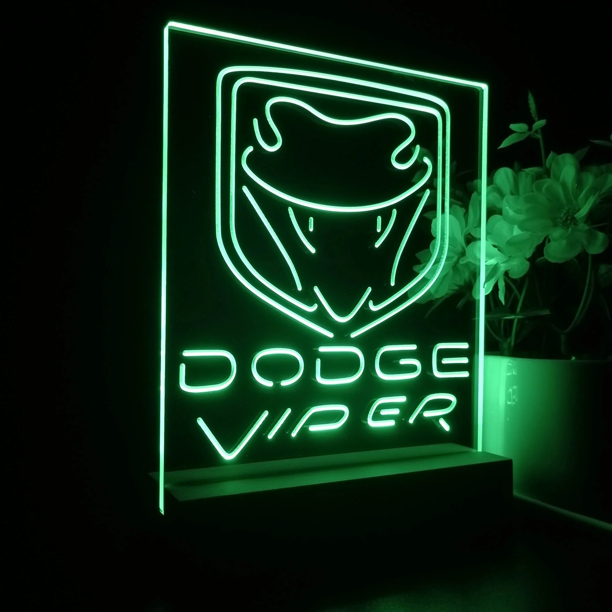 Dodge Viper 3D Illusion Night Light Desk Lamp - Image 6
