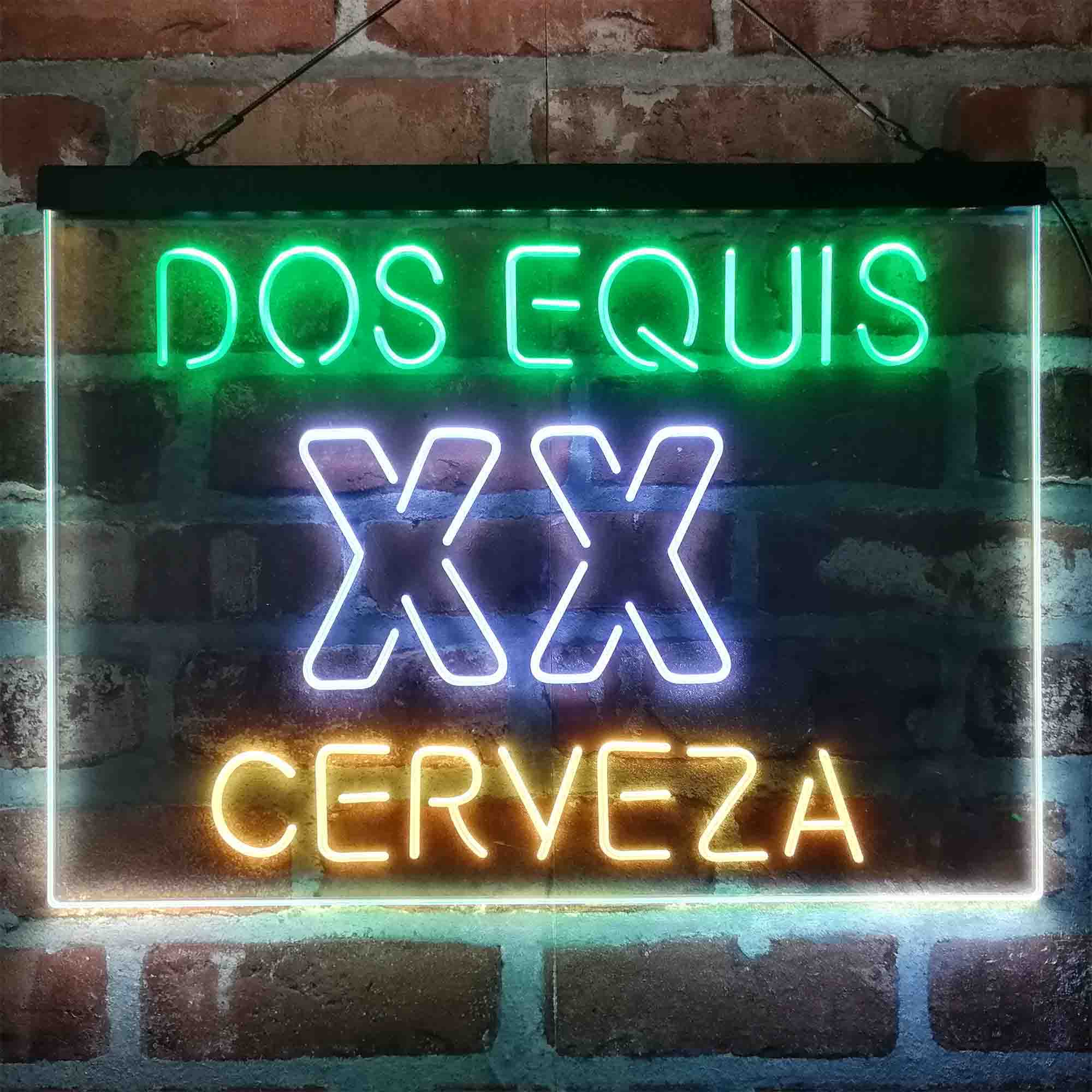 Dos Equis XX Cerveza Neon 3-Color LED Sign - Image 7
