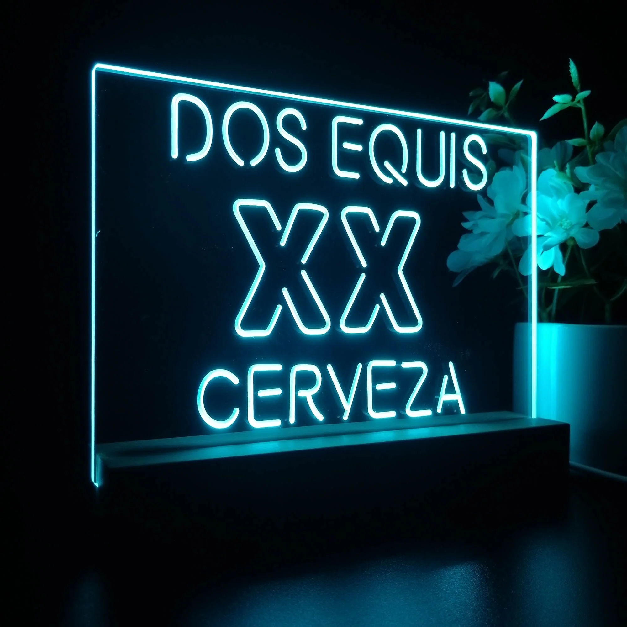 Dos Equis XX Cerveza Neon Sign Pub Bar Lamp - Image 6